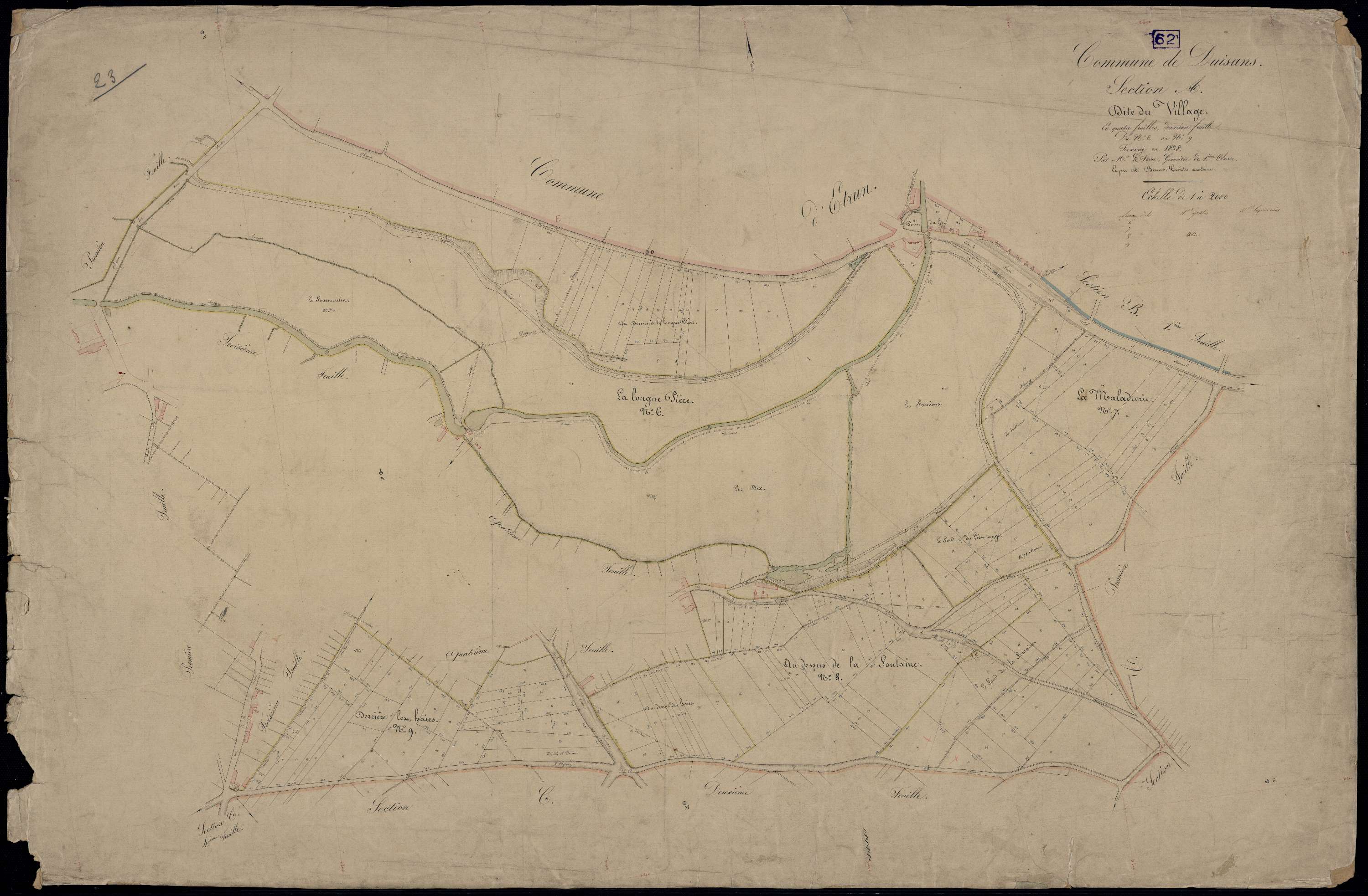 Duisans - Section A, 2e feuille