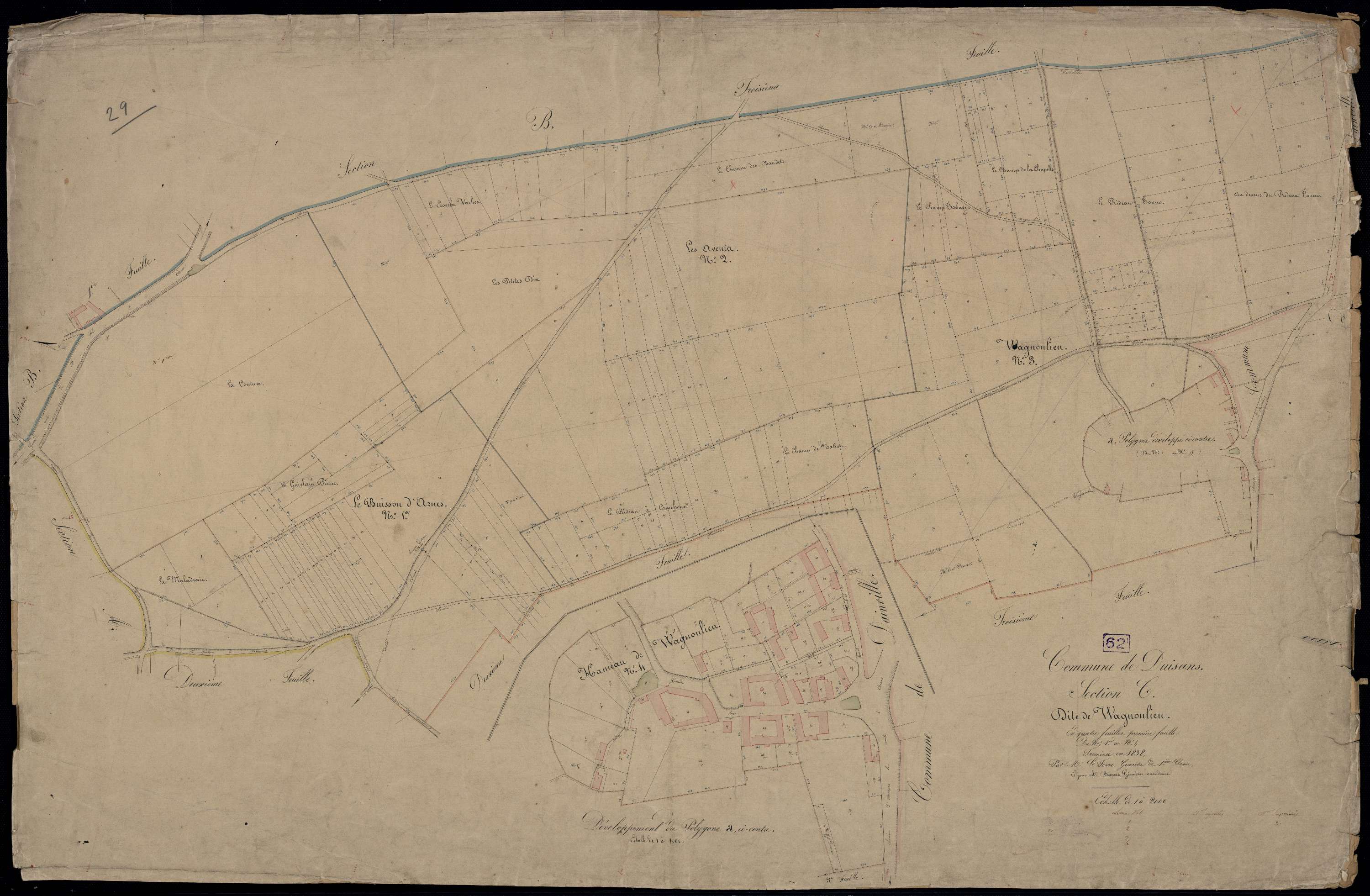Duisans - Section C, 1re feuille