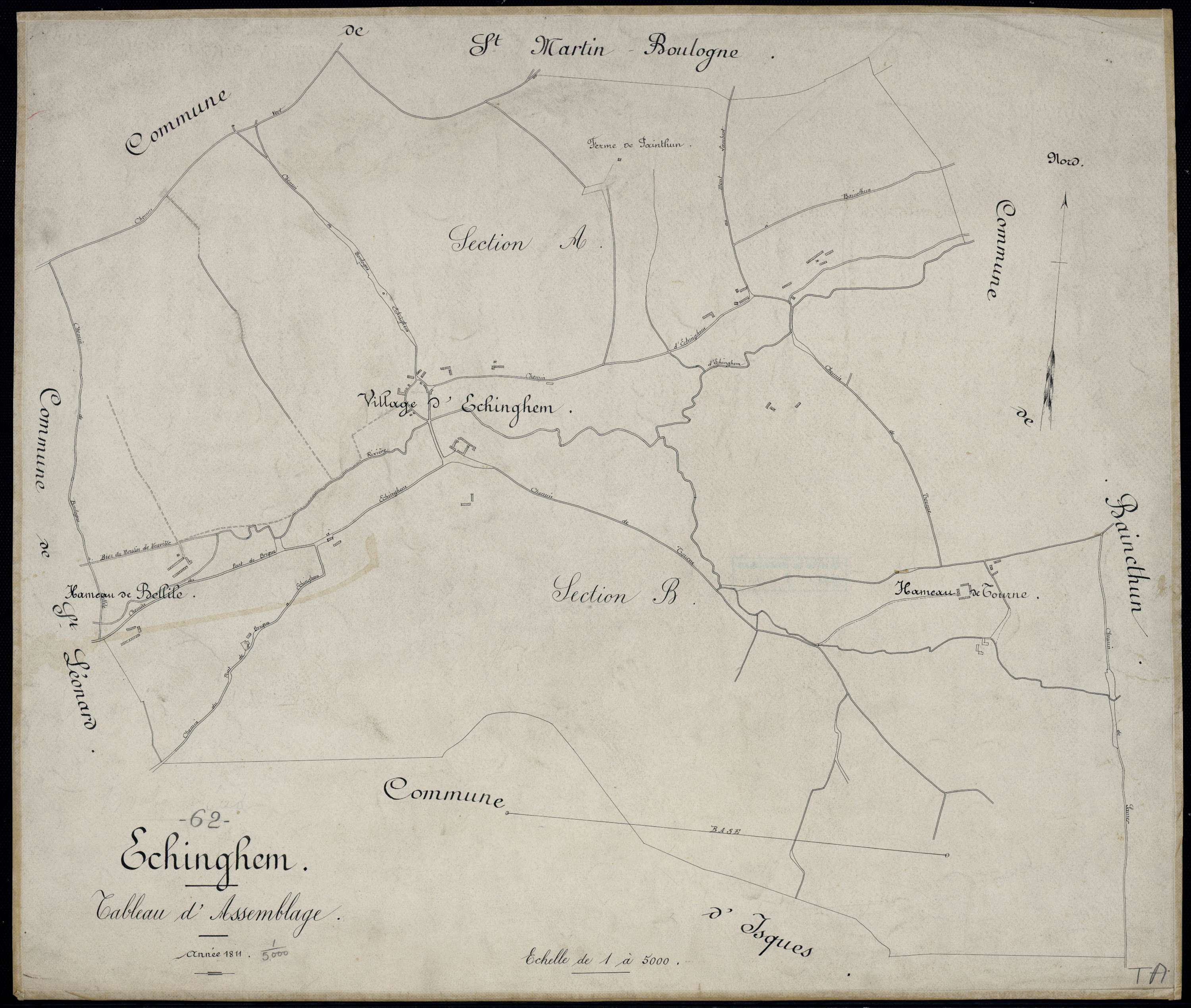 Echinghen - Tableau d'assemblage