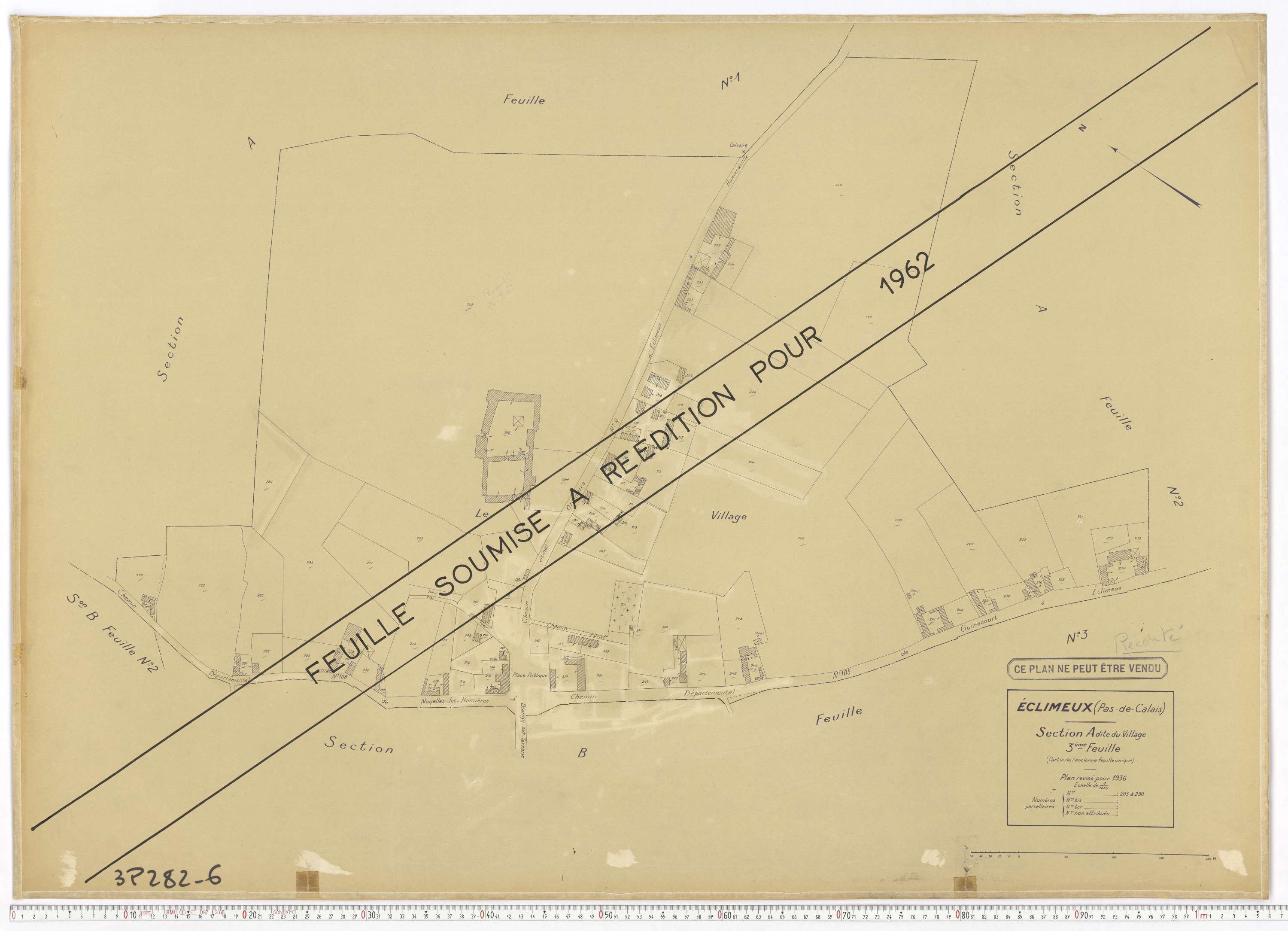 Éclimeux - Section A, feuille 3.
