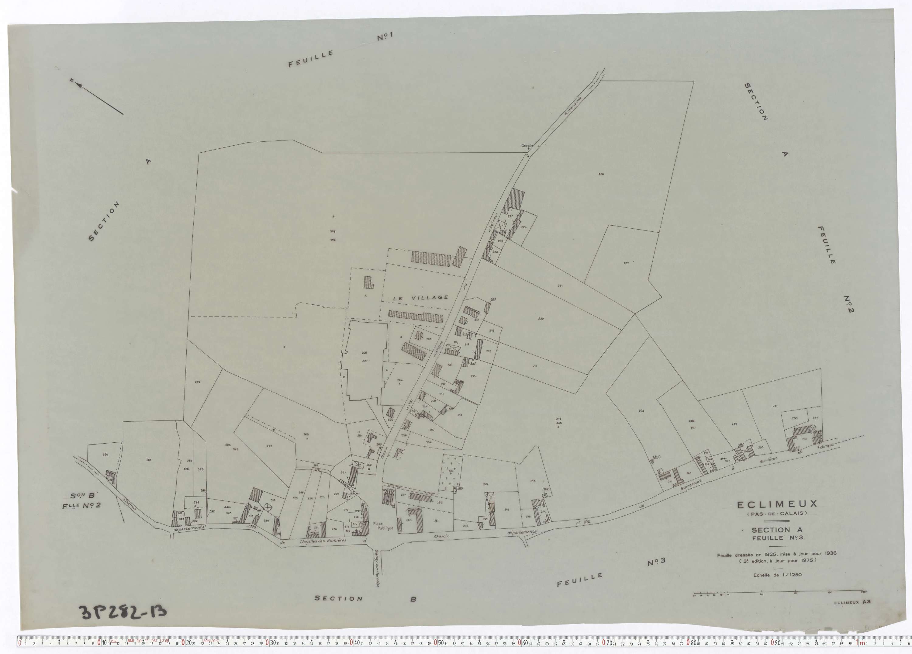 Éclimeux - Section A, feuille 3.