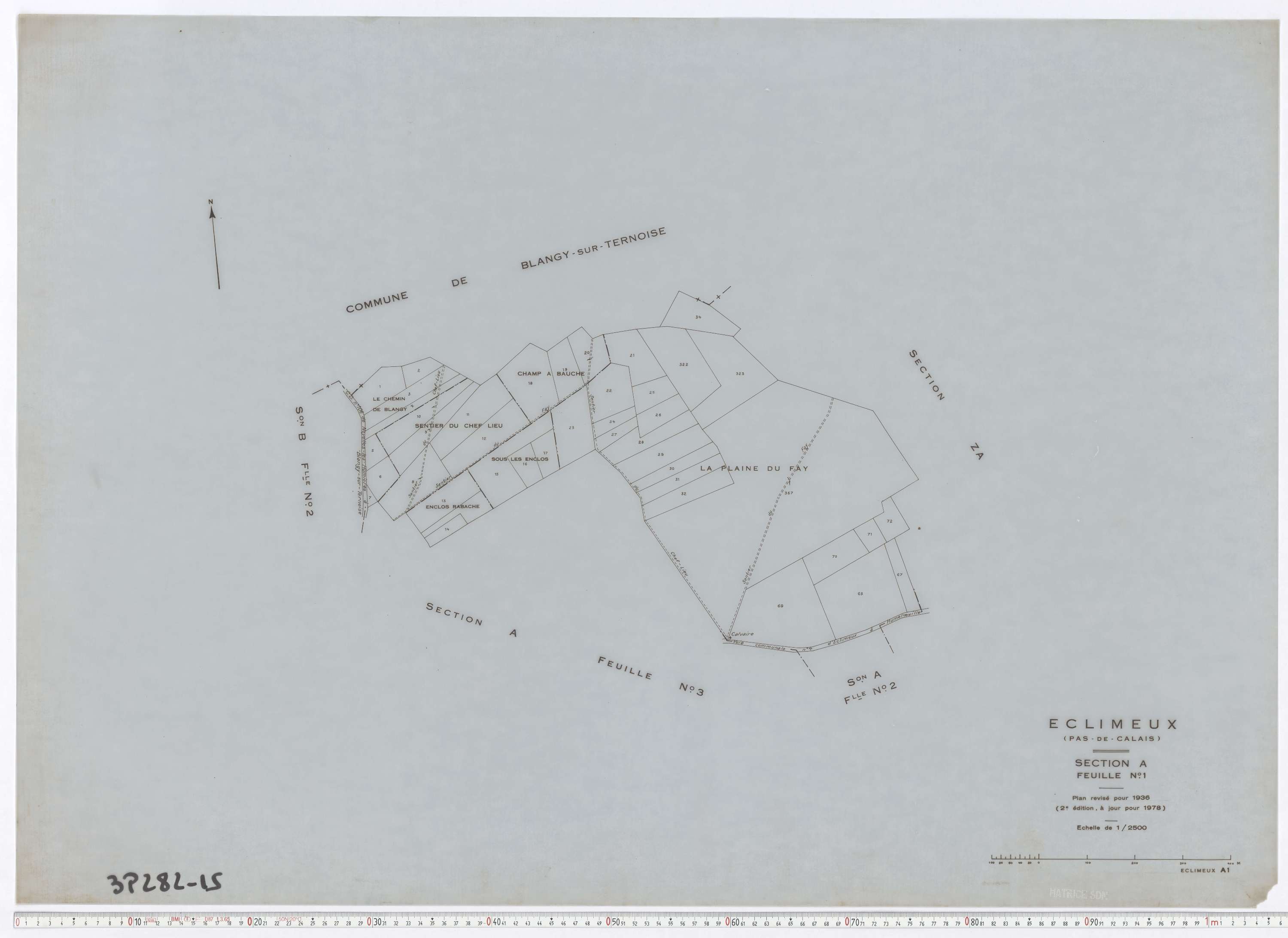 Éclimeux - Section A, feuille 1.