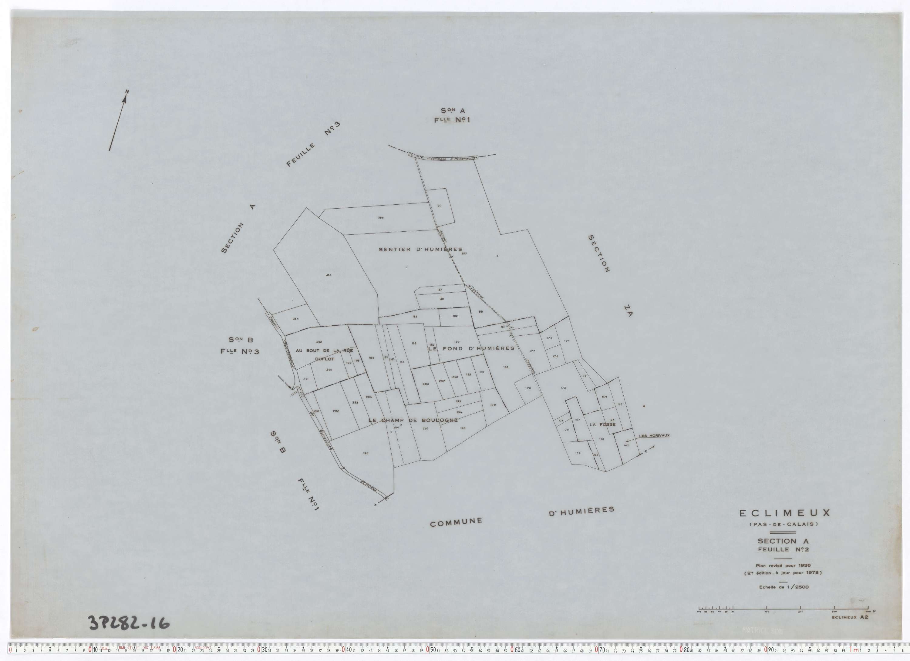 Éclimeux - Section A, feuille 2.
