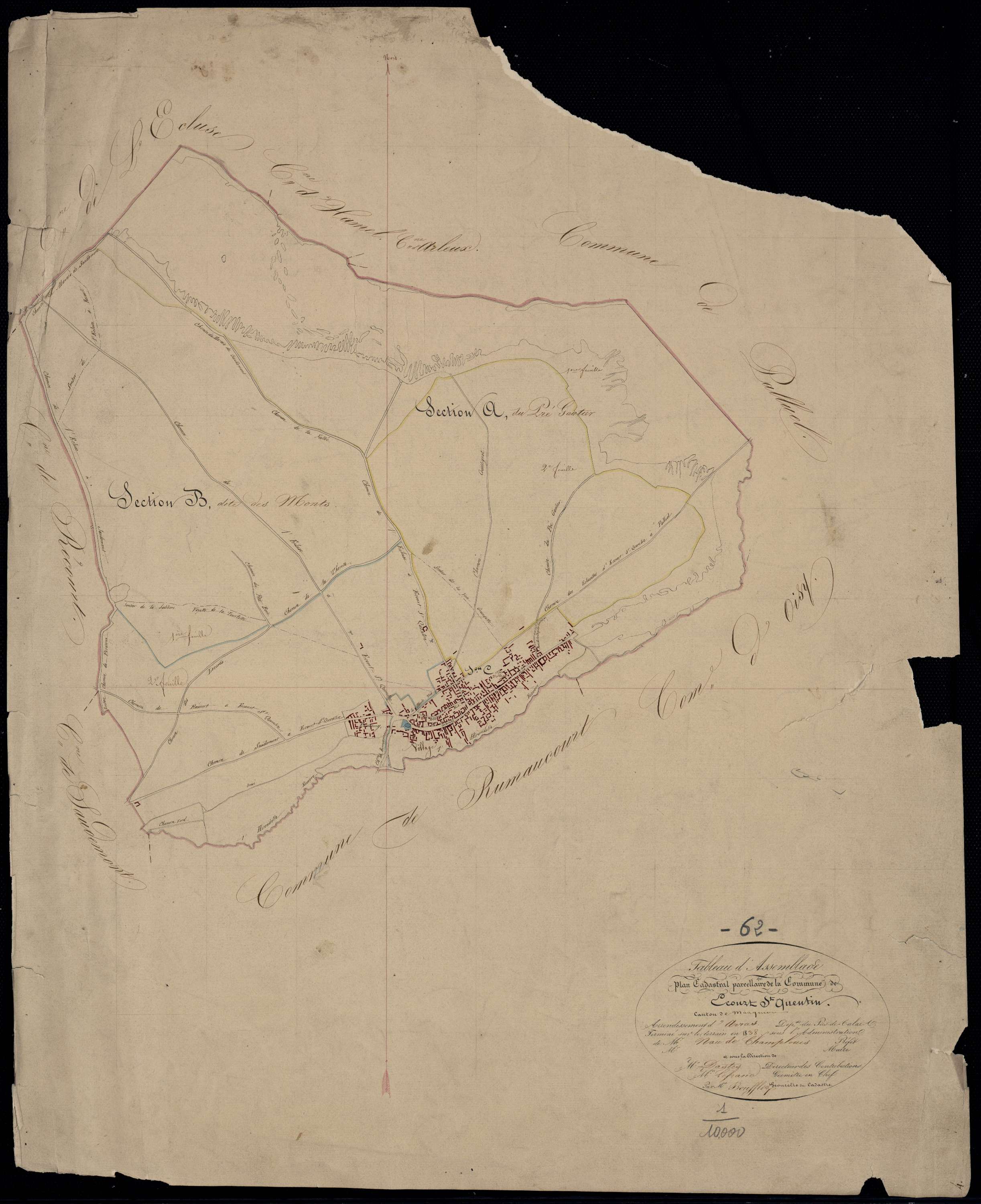 Écourt-Saint-Quentin - Tableau d'assemblage
