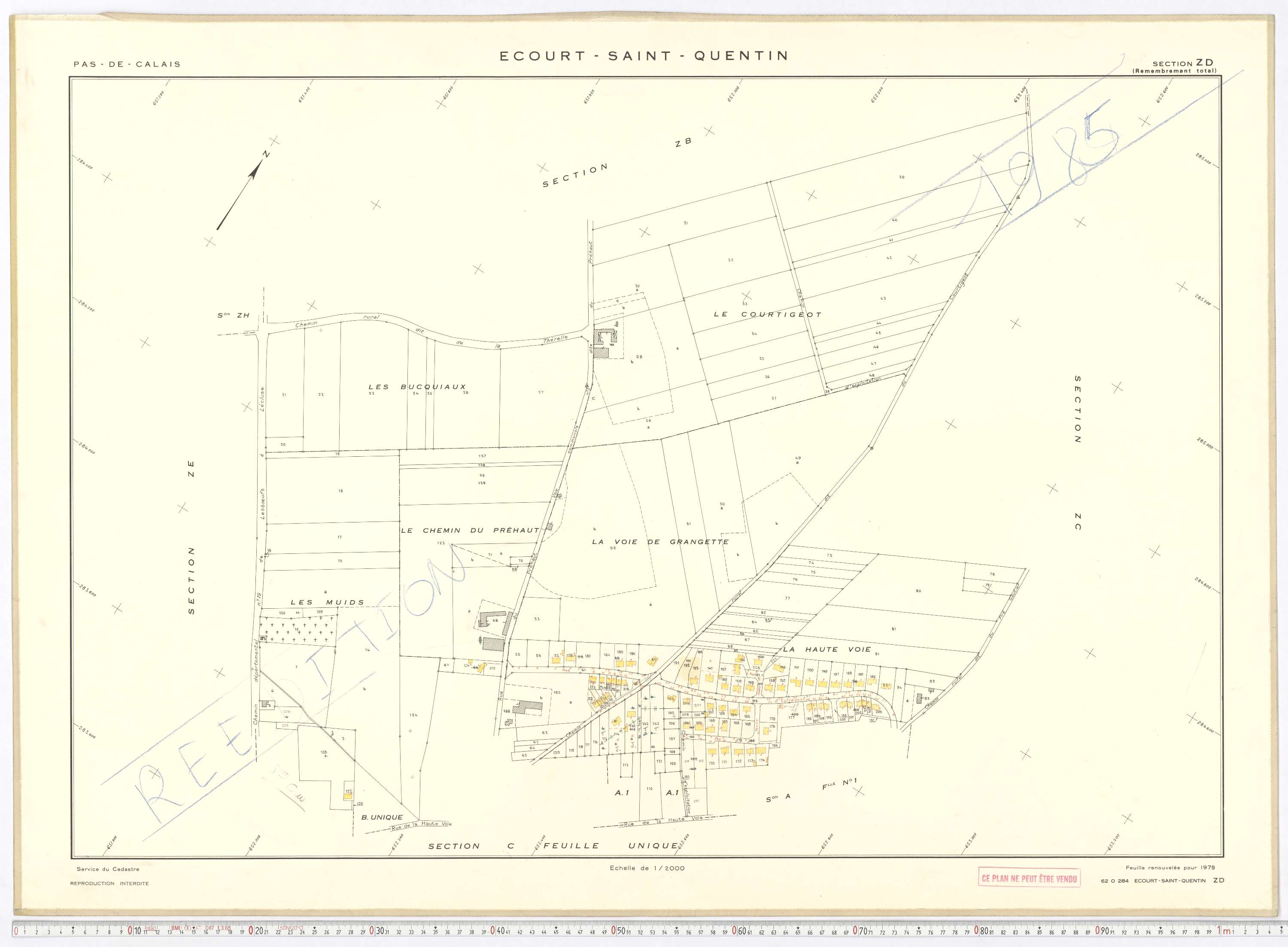 Écourt-Saint-Quentin - Section ZD.
