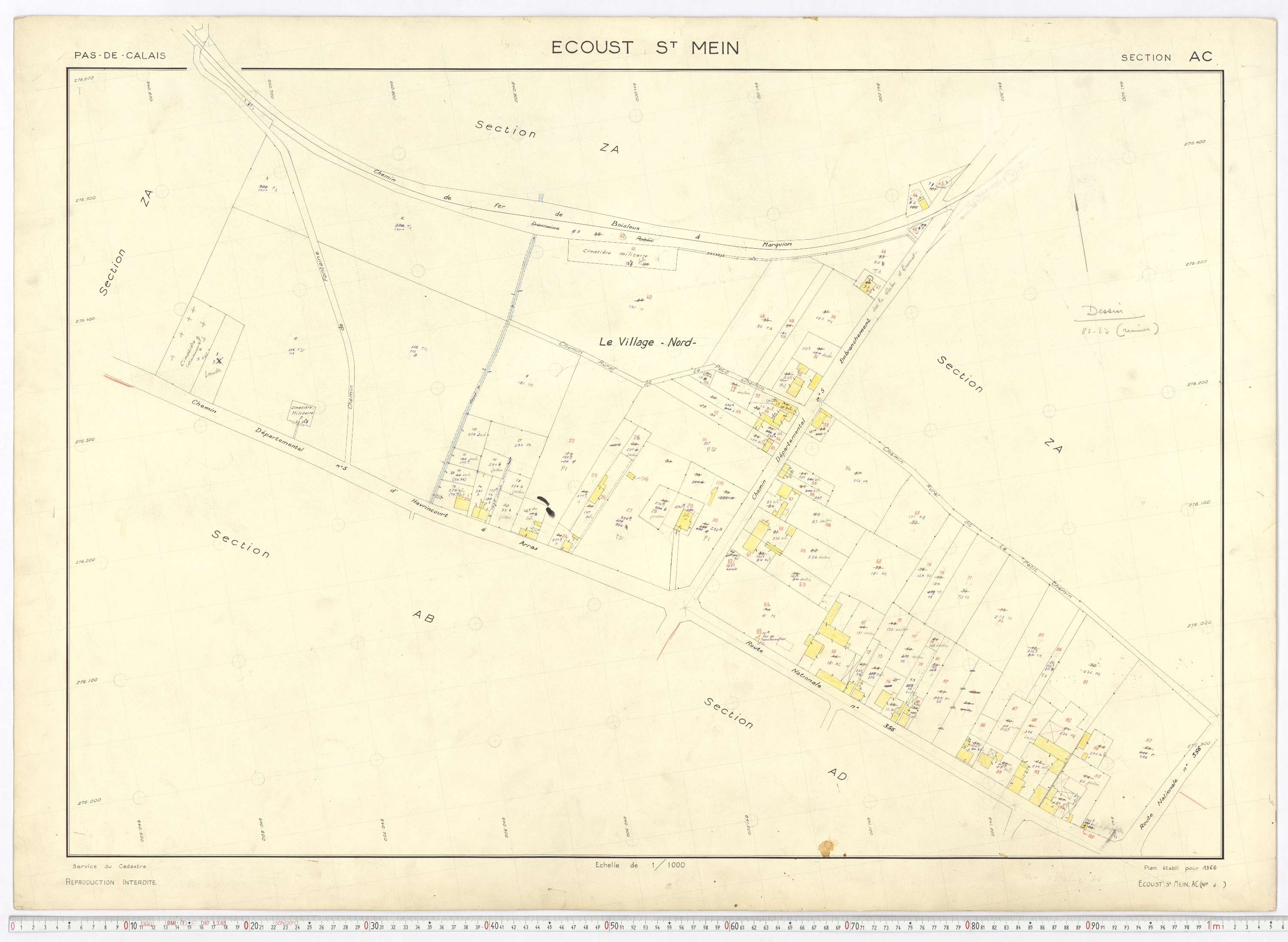 Écoust-Saint-Mein - Section AC.