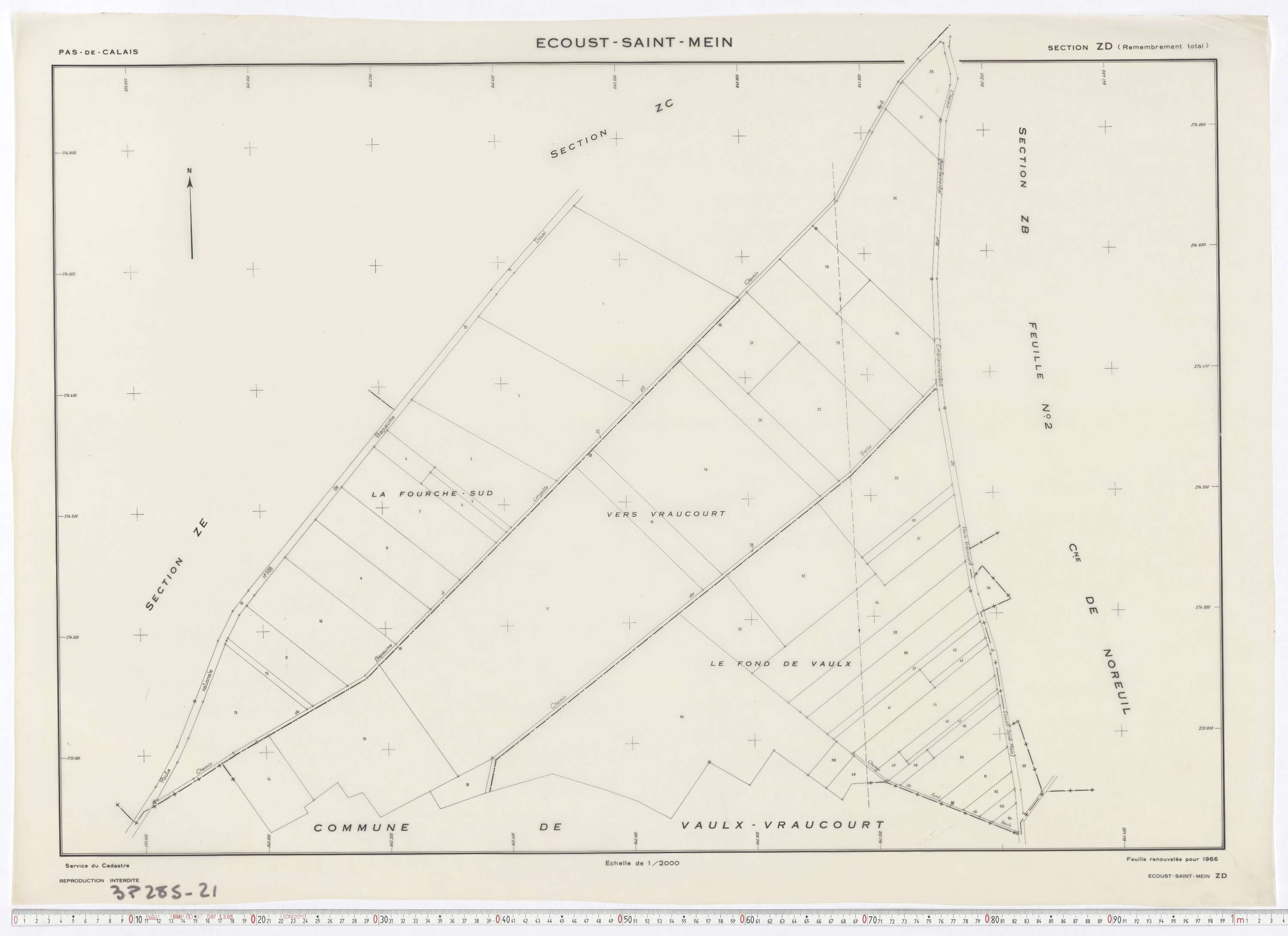 Écoust-Saint-Mein - Section ZD.