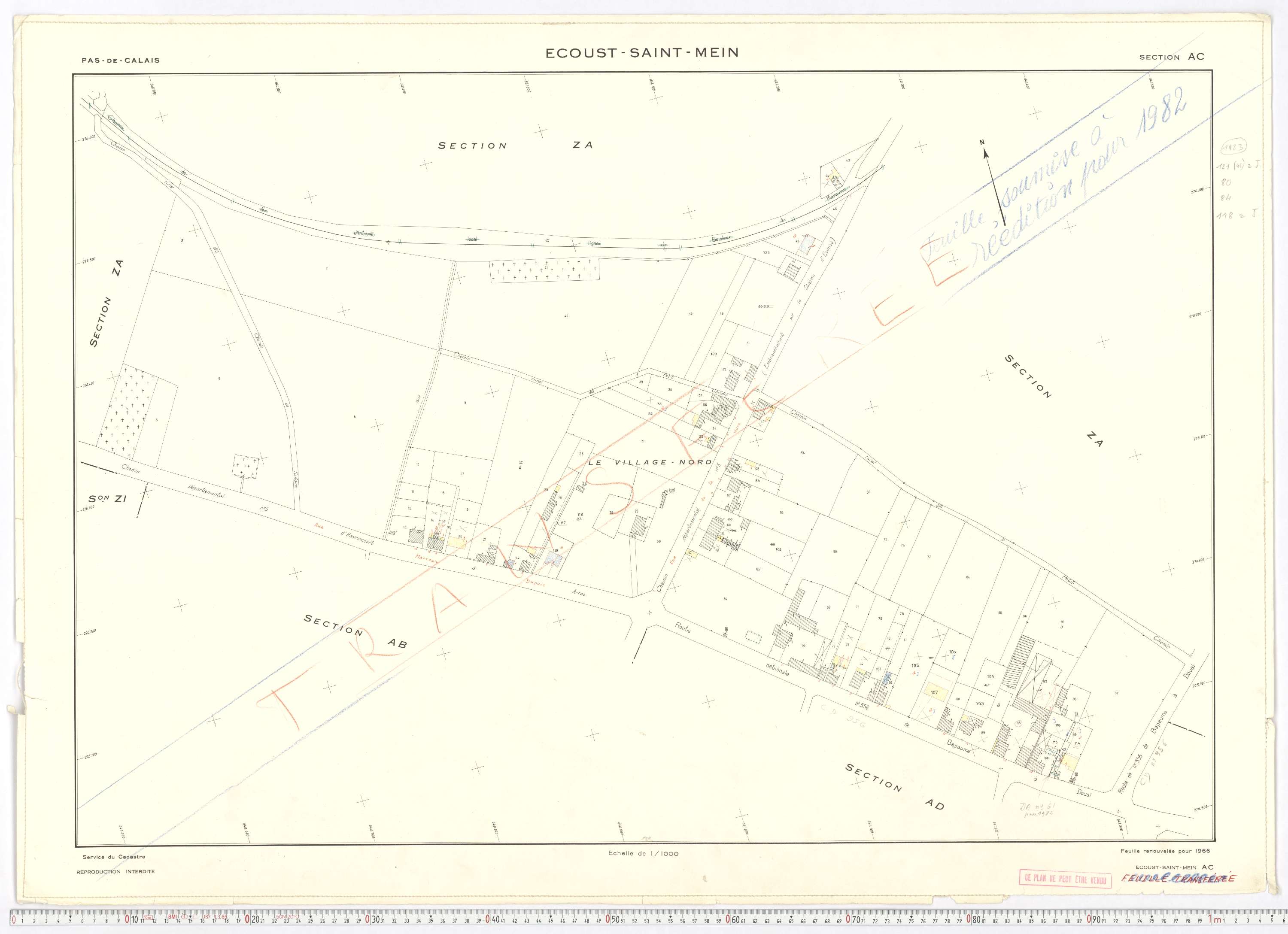 Écoust-Saint-Mein - Section AC.