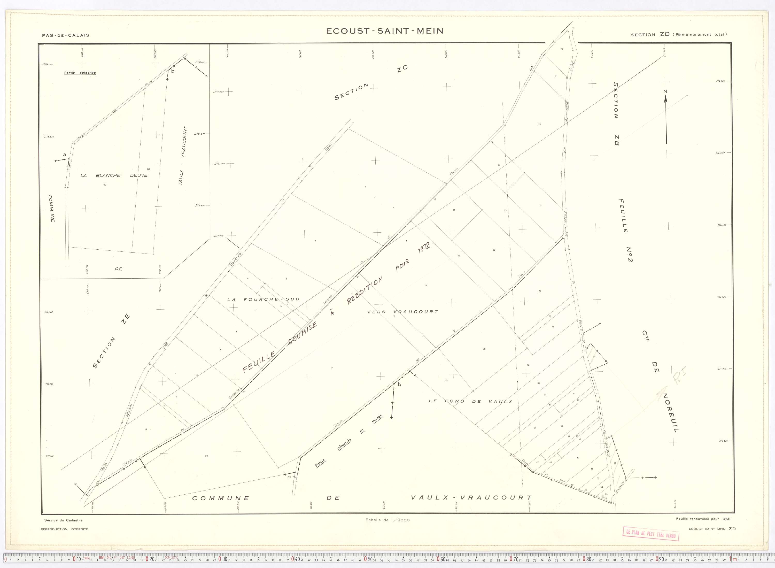 Écoust-Saint-Mein - Section ZD.