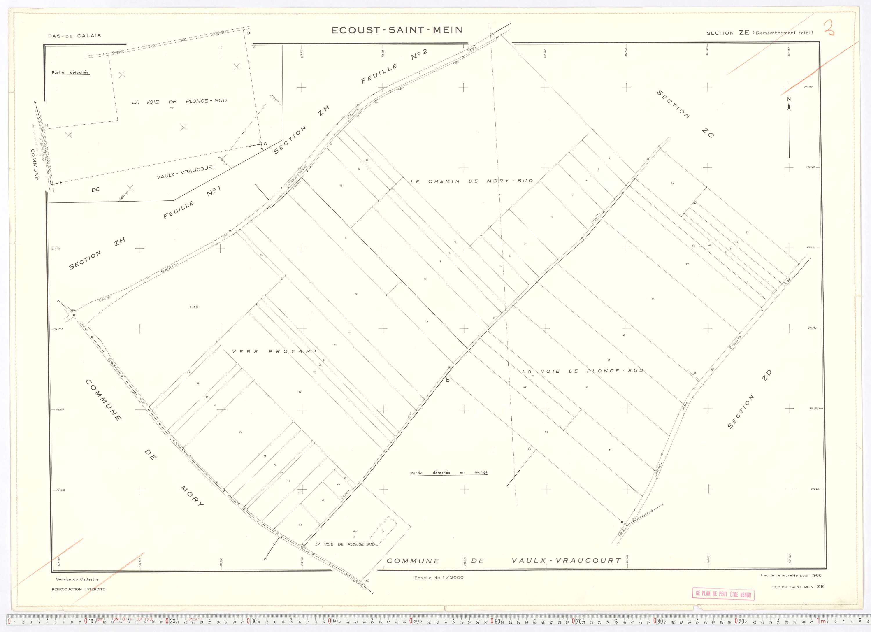 Écoust-Saint-Mein - Section ZE.