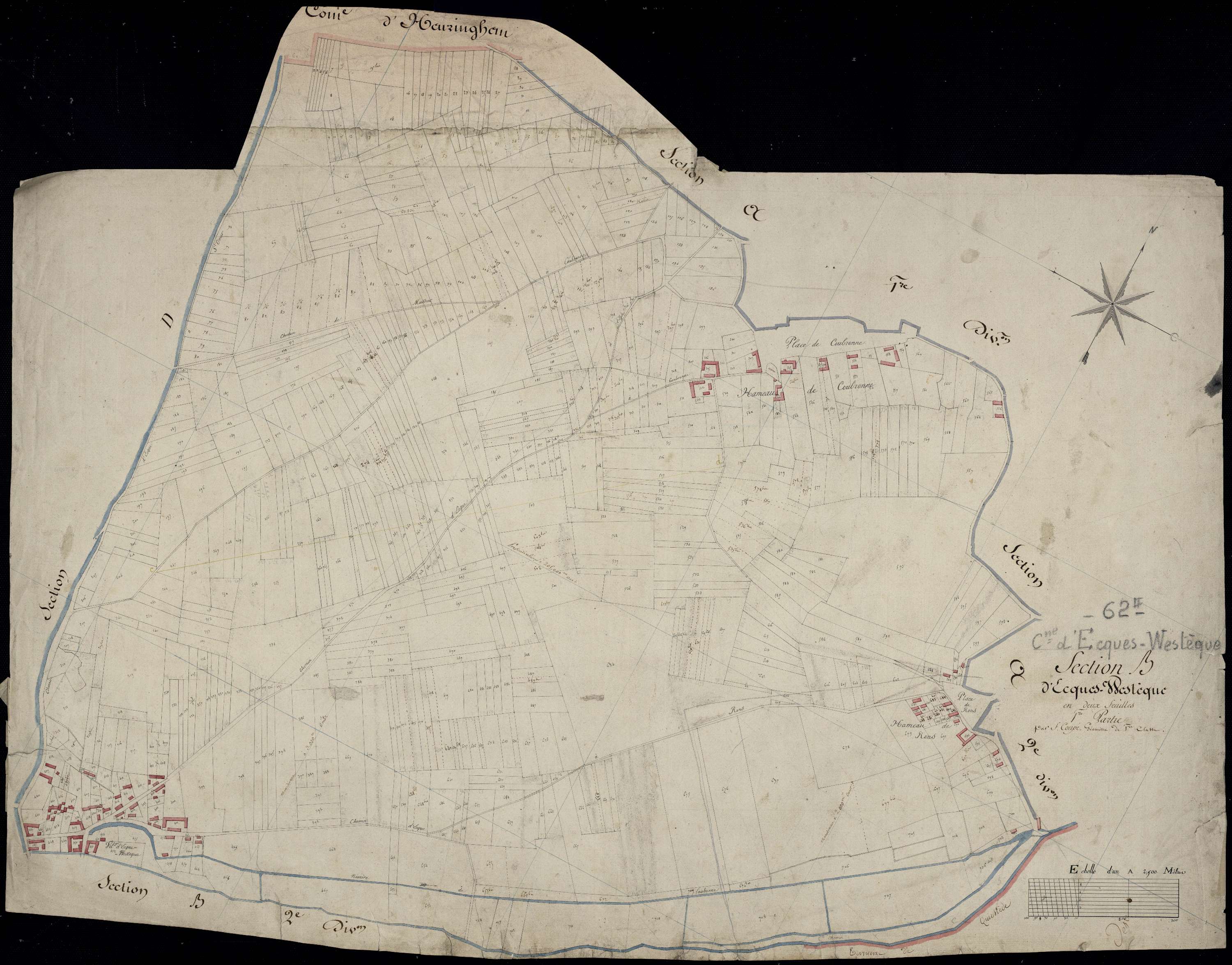 Ecques - Section B, 1re feuille