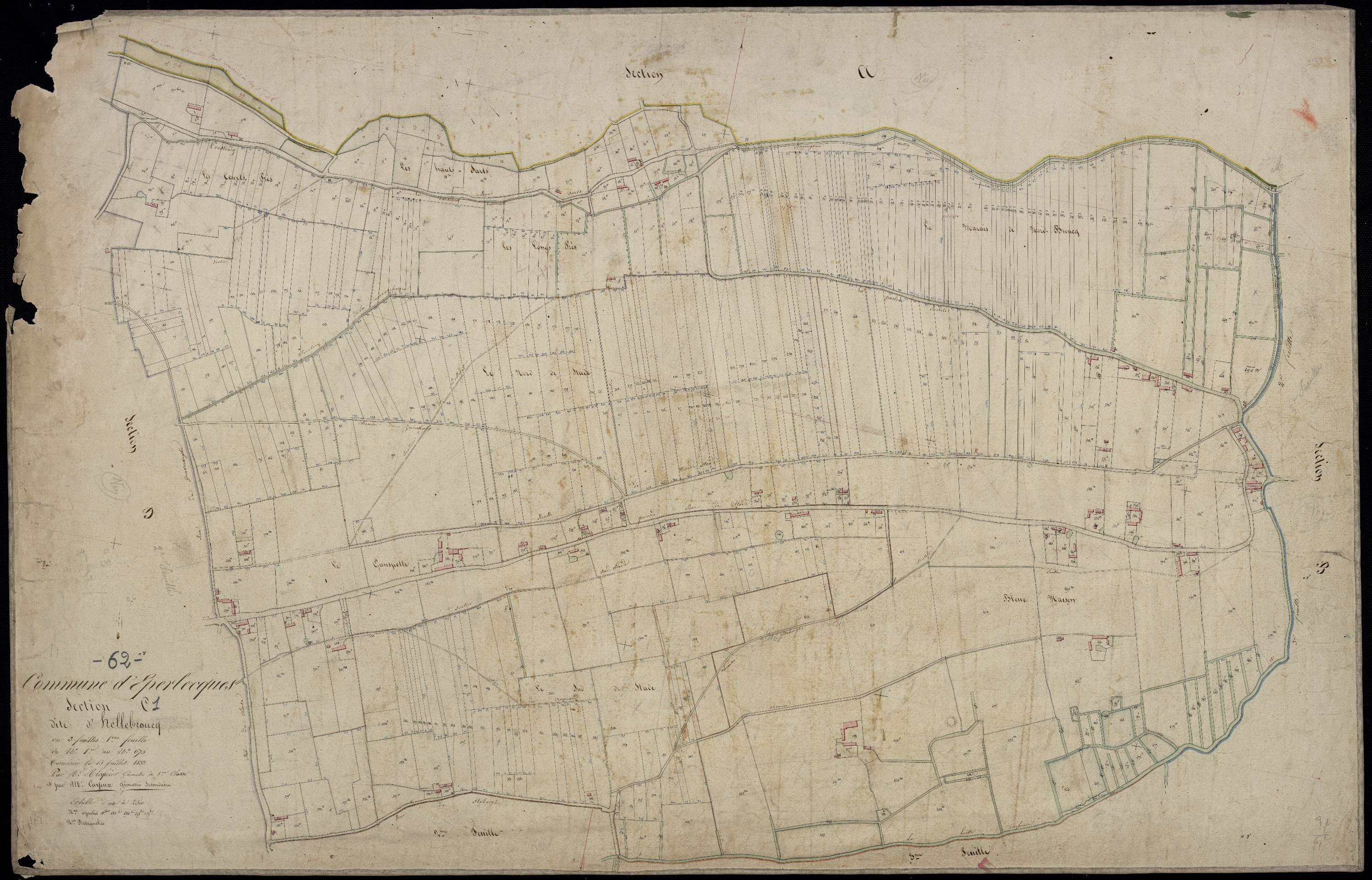 Ecques - Section C, 1re feuille