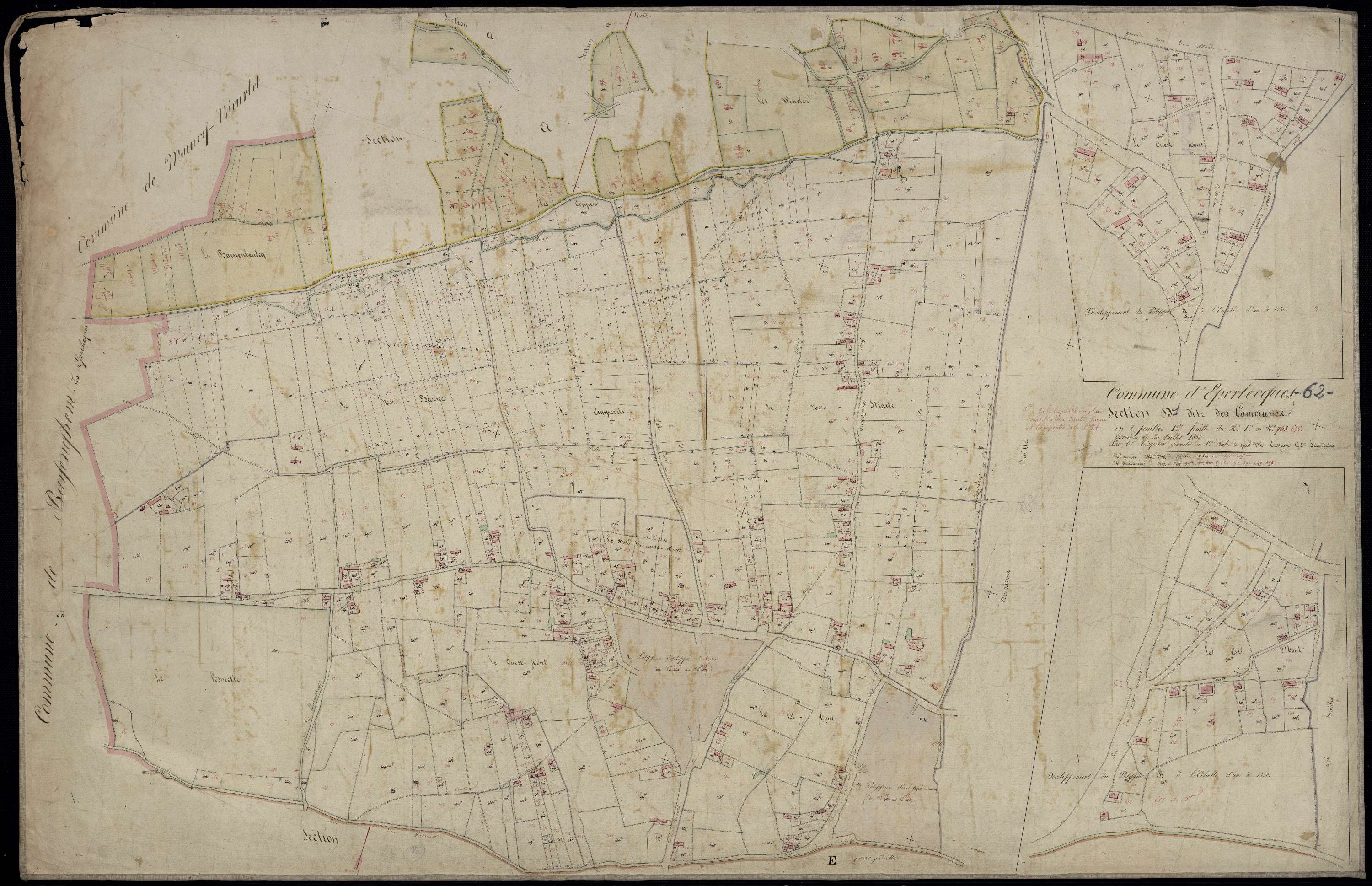 Ecques - Section D, 1re feuille