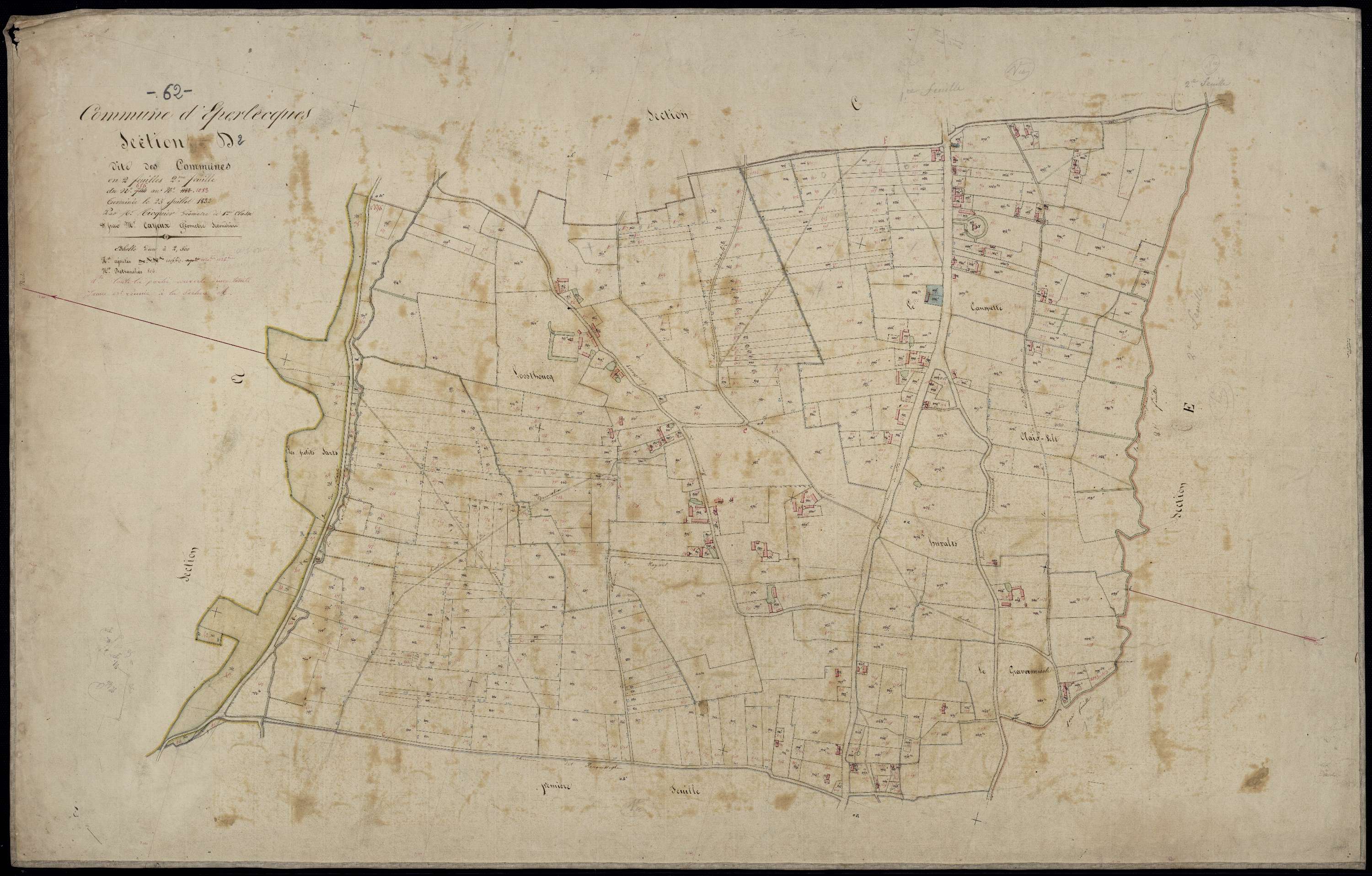 Ecques - Section D, 2e feuille