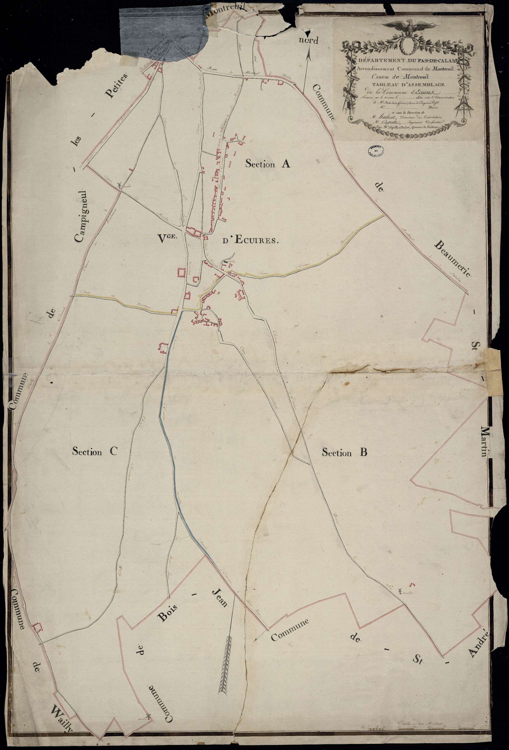 Écuires - Tableau d'assemblage