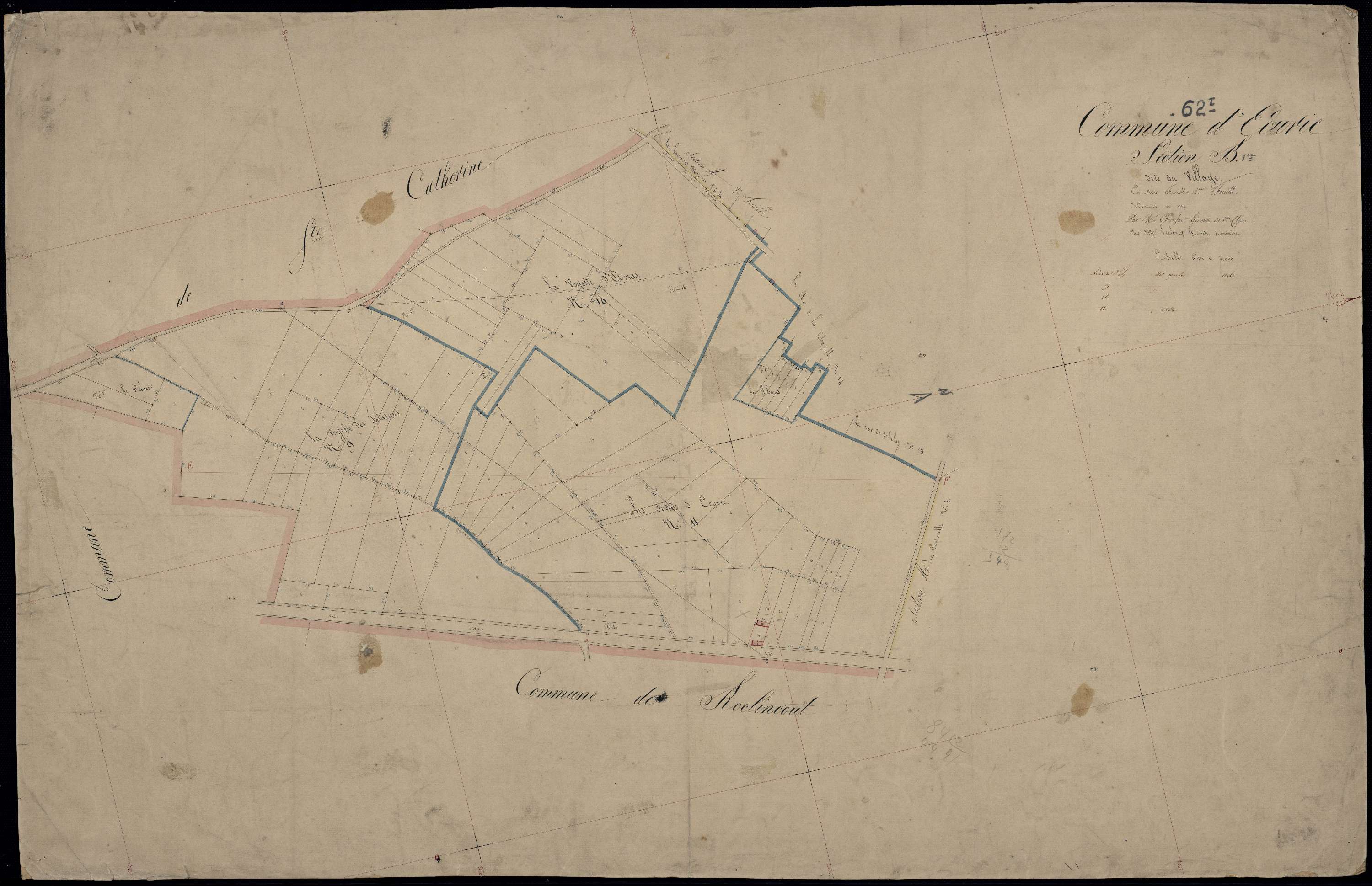 Écurie - Section B, 1re feuille