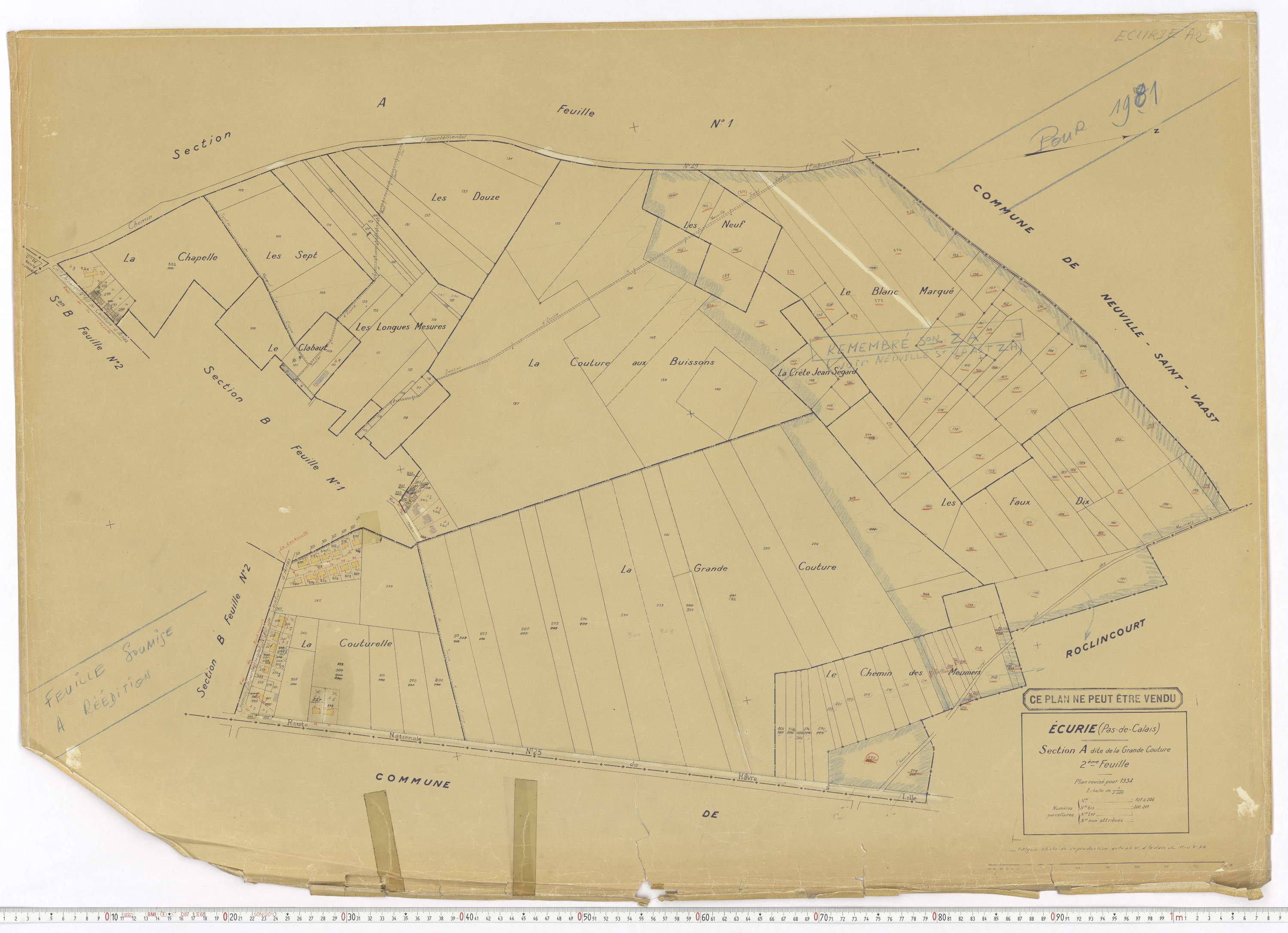Écurie - Section A, feuille 2.