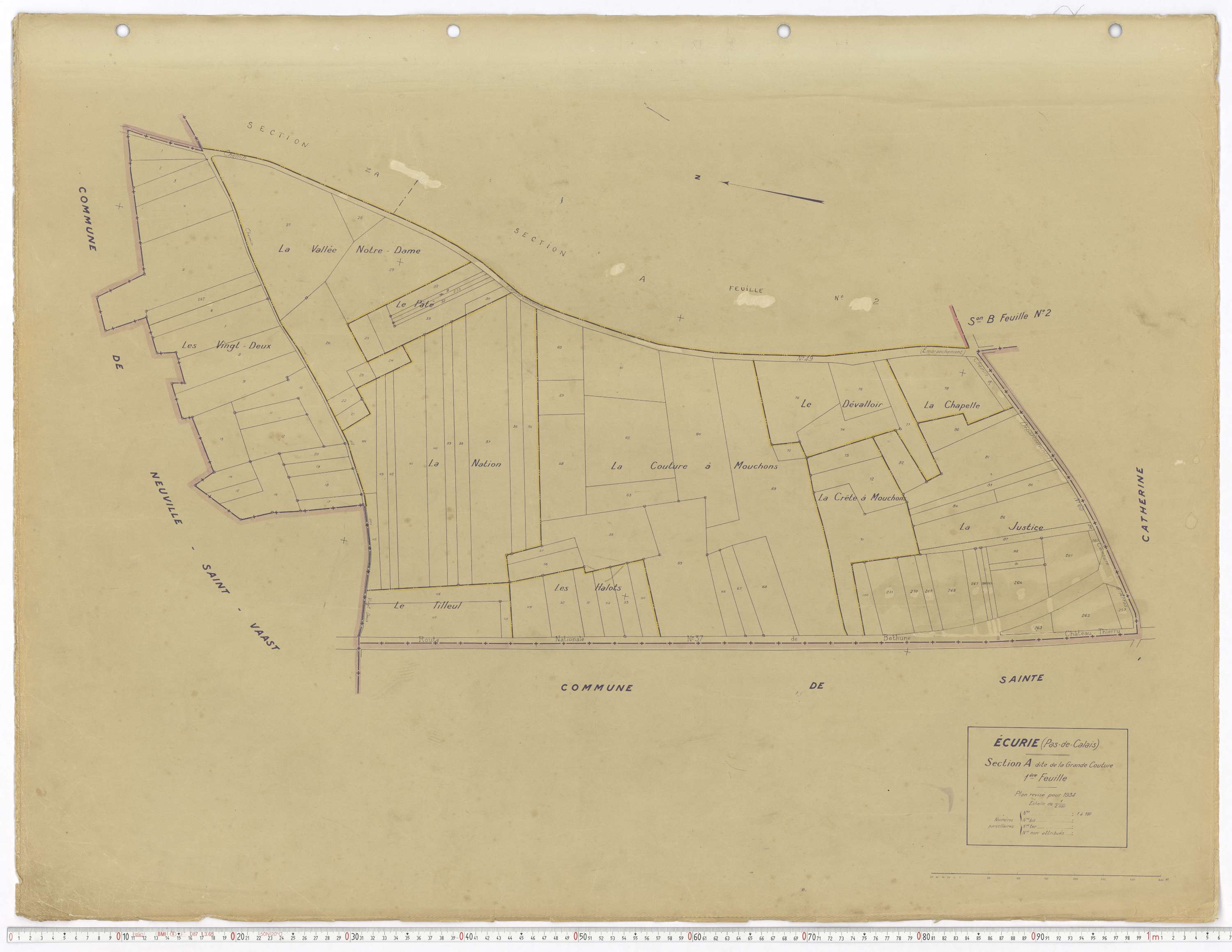 Écurie - Section A, feuille 1.