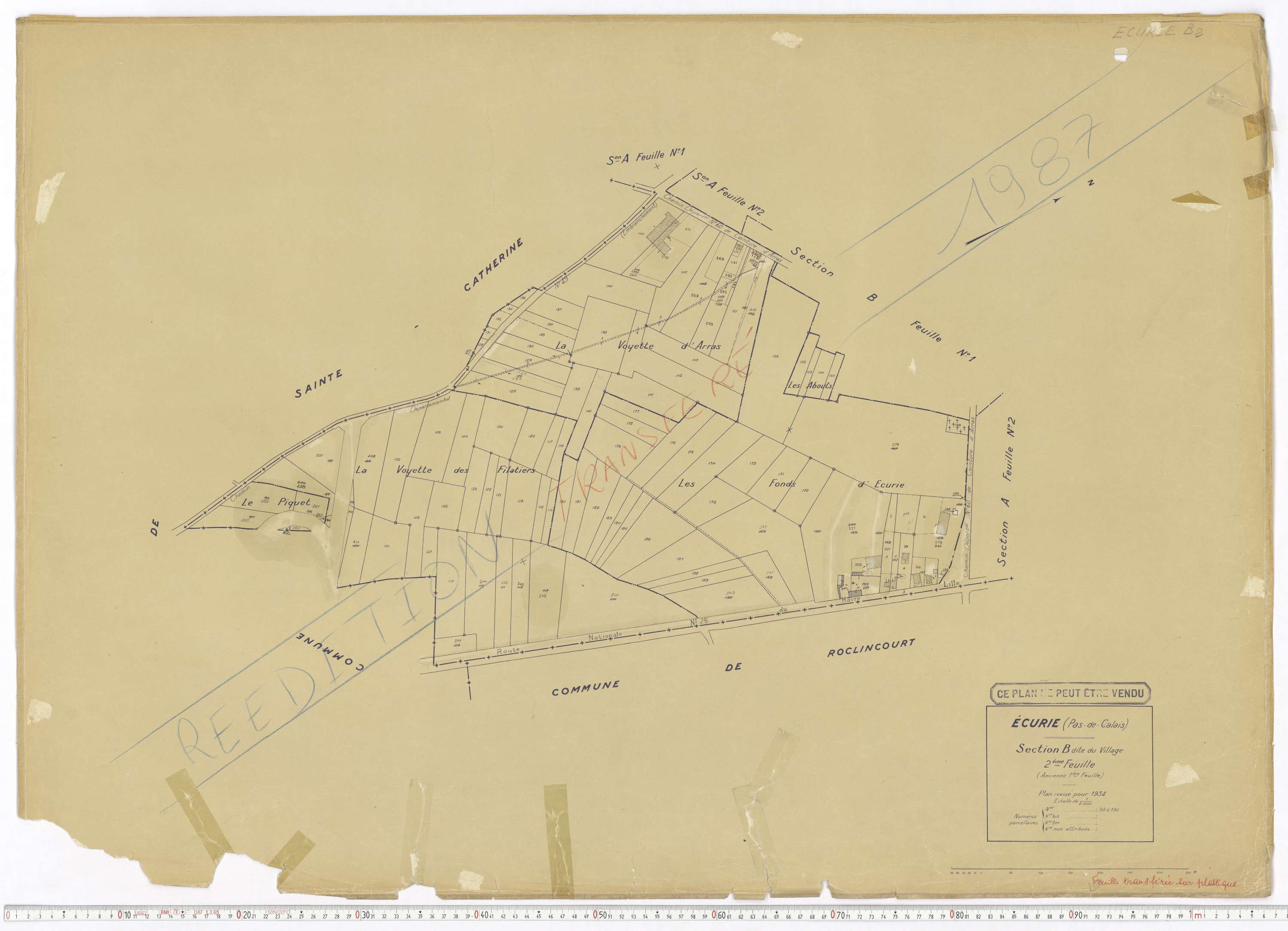 Écurie - Section B, feuille 2.