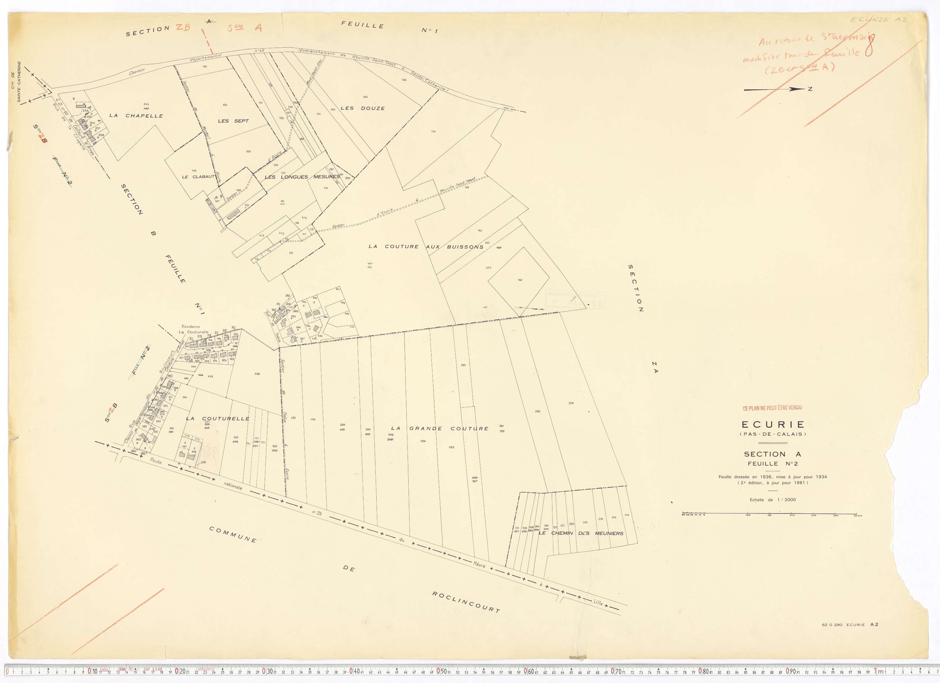 Écurie - Section A, feuille 2.