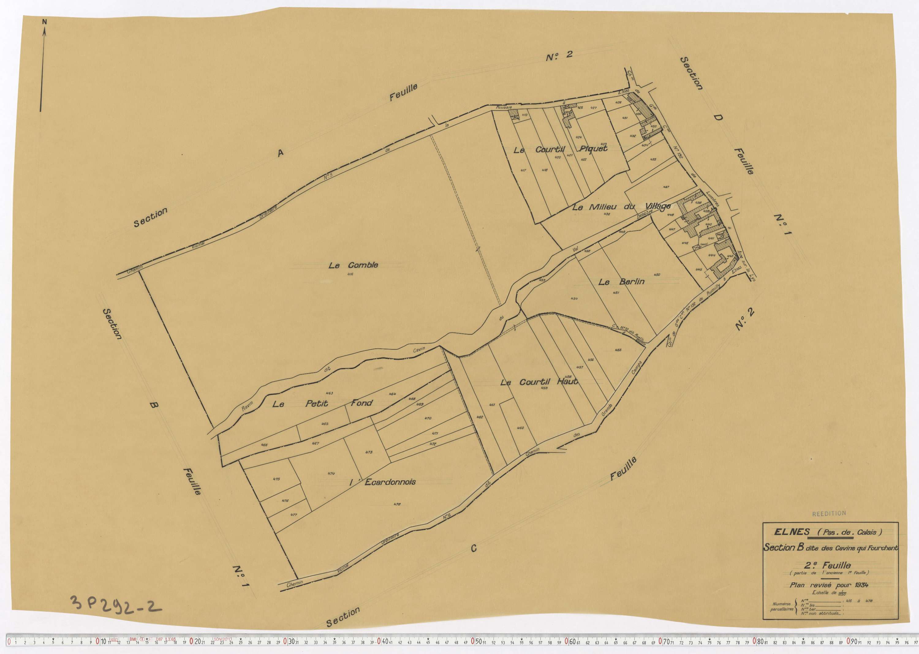 Elnes - Section B, feuille 2.