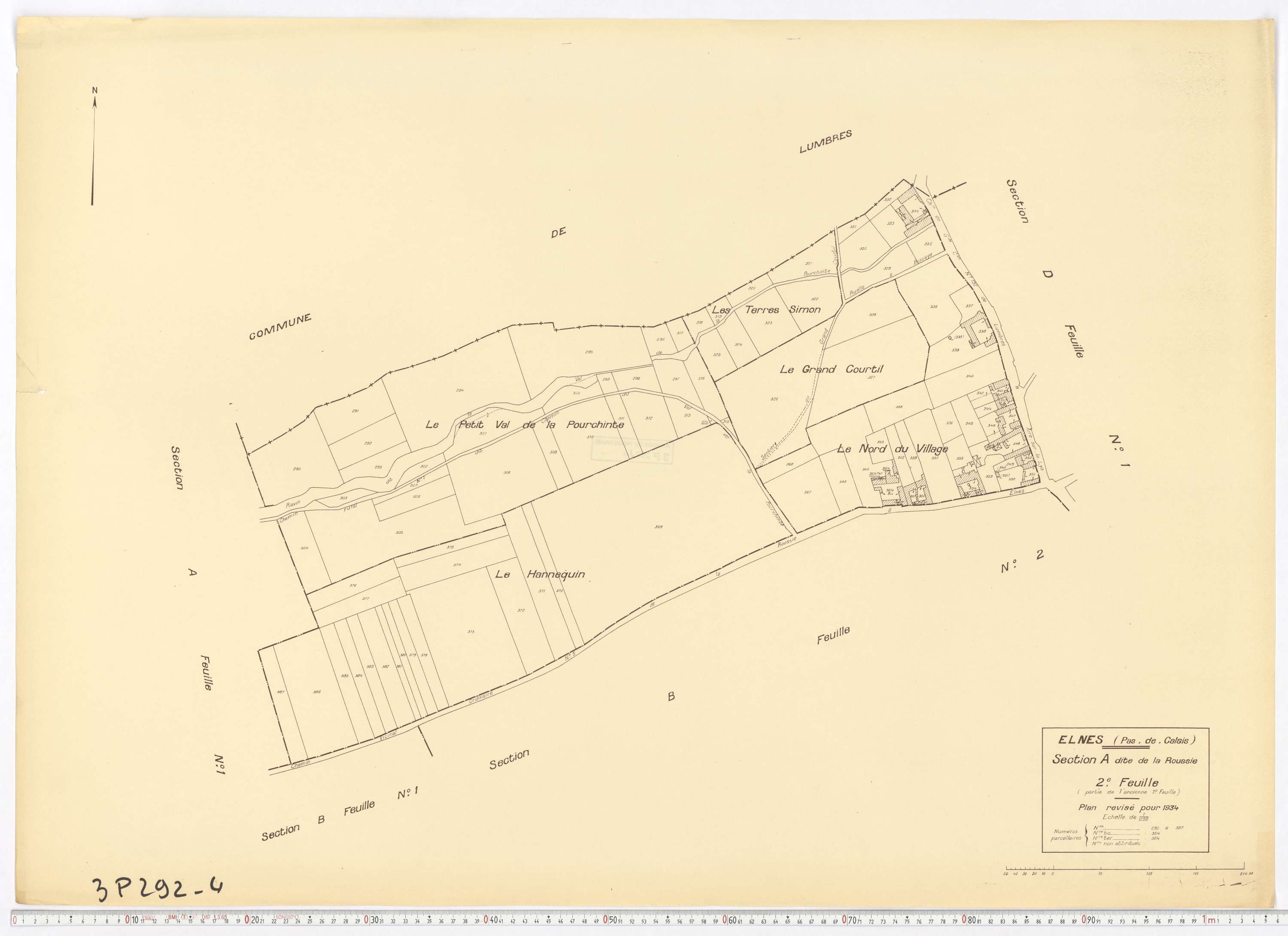 Elnes - Section A, feuille 2.