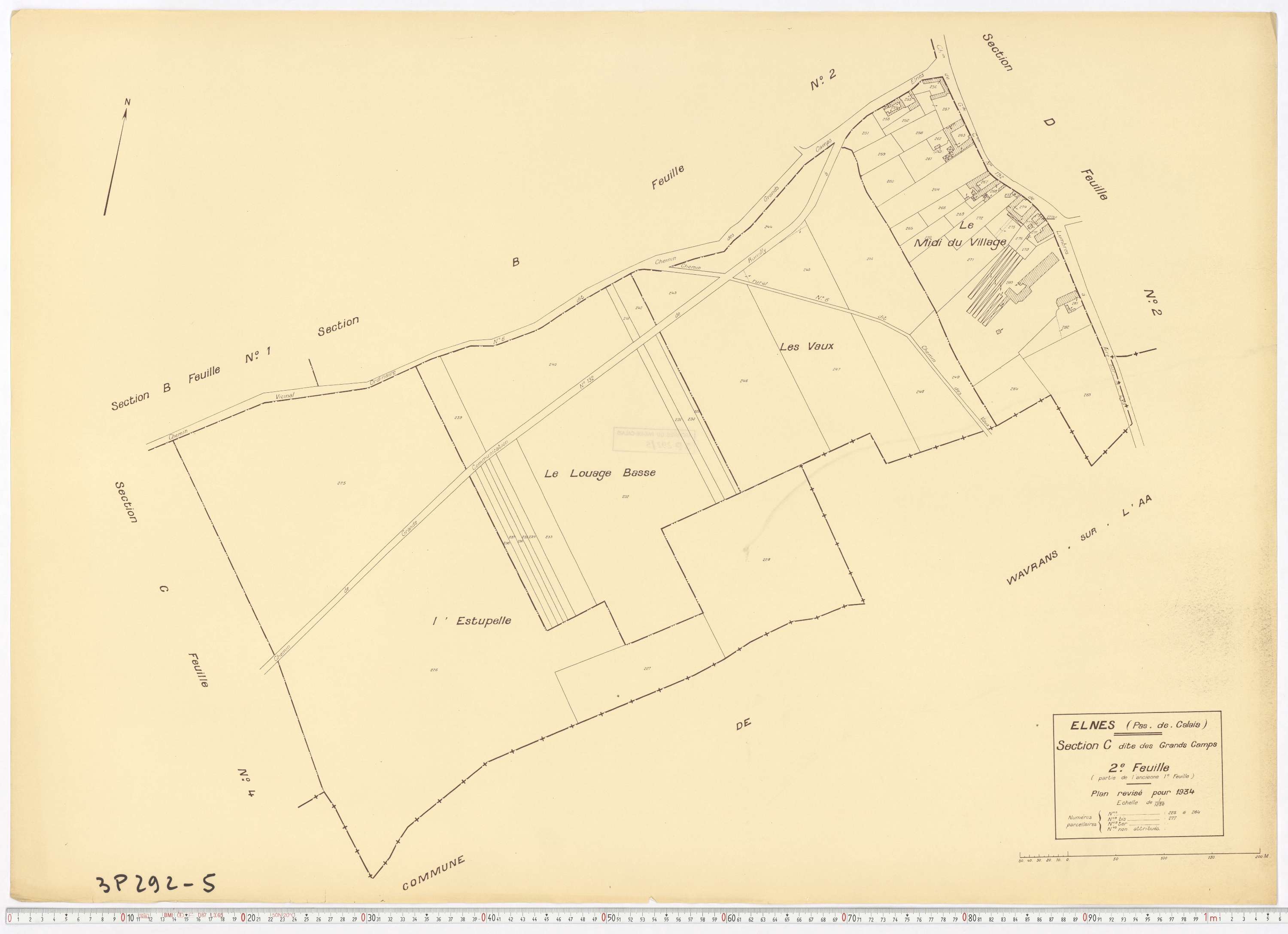 Elnes - Section C, feuille 2.