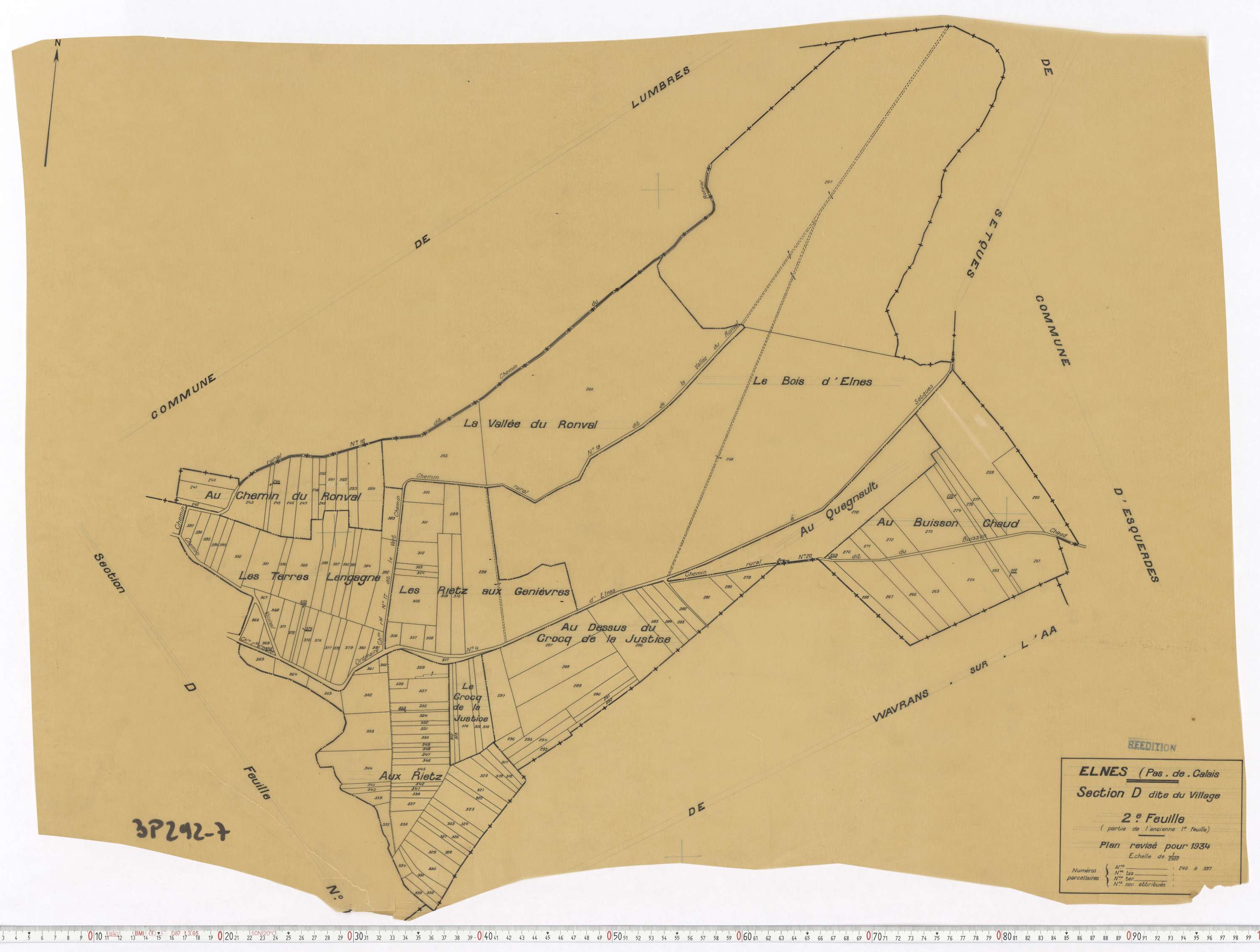 Elnes - Section D, feuille 2.
