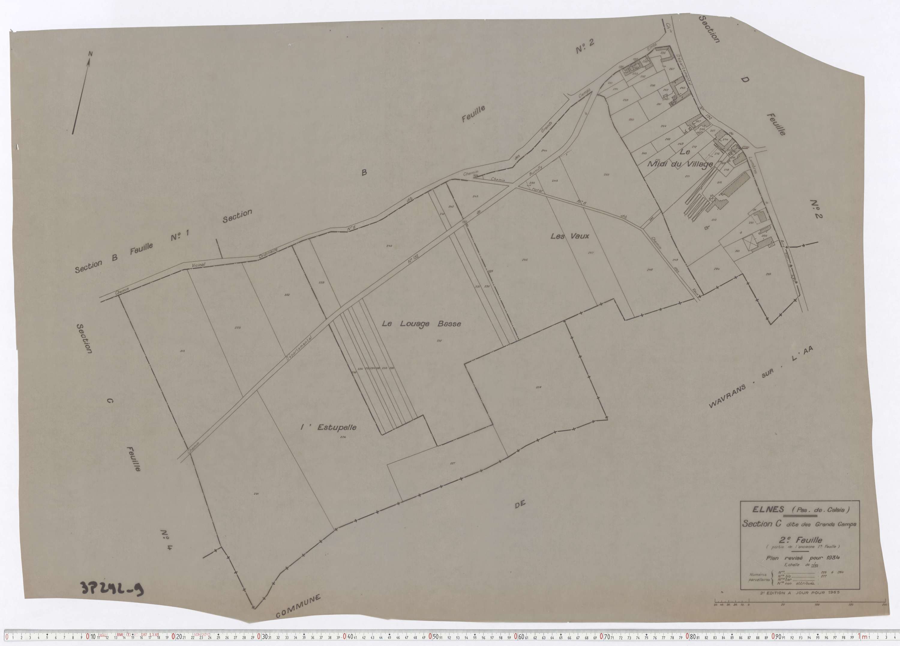 Elnes - Section C, feuille 2.