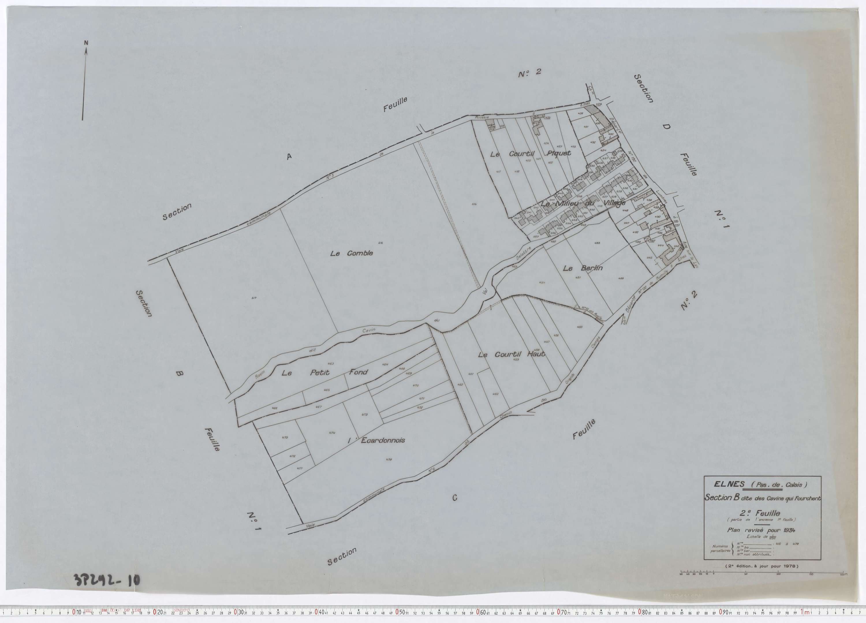 Elnes - Section B, feuille 2.