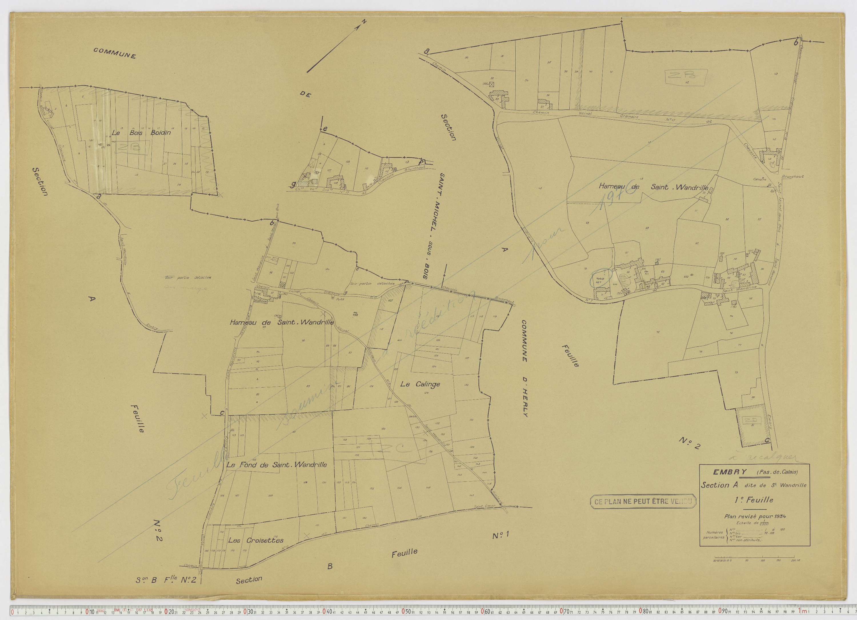 Embry - Section A, feuille 1.