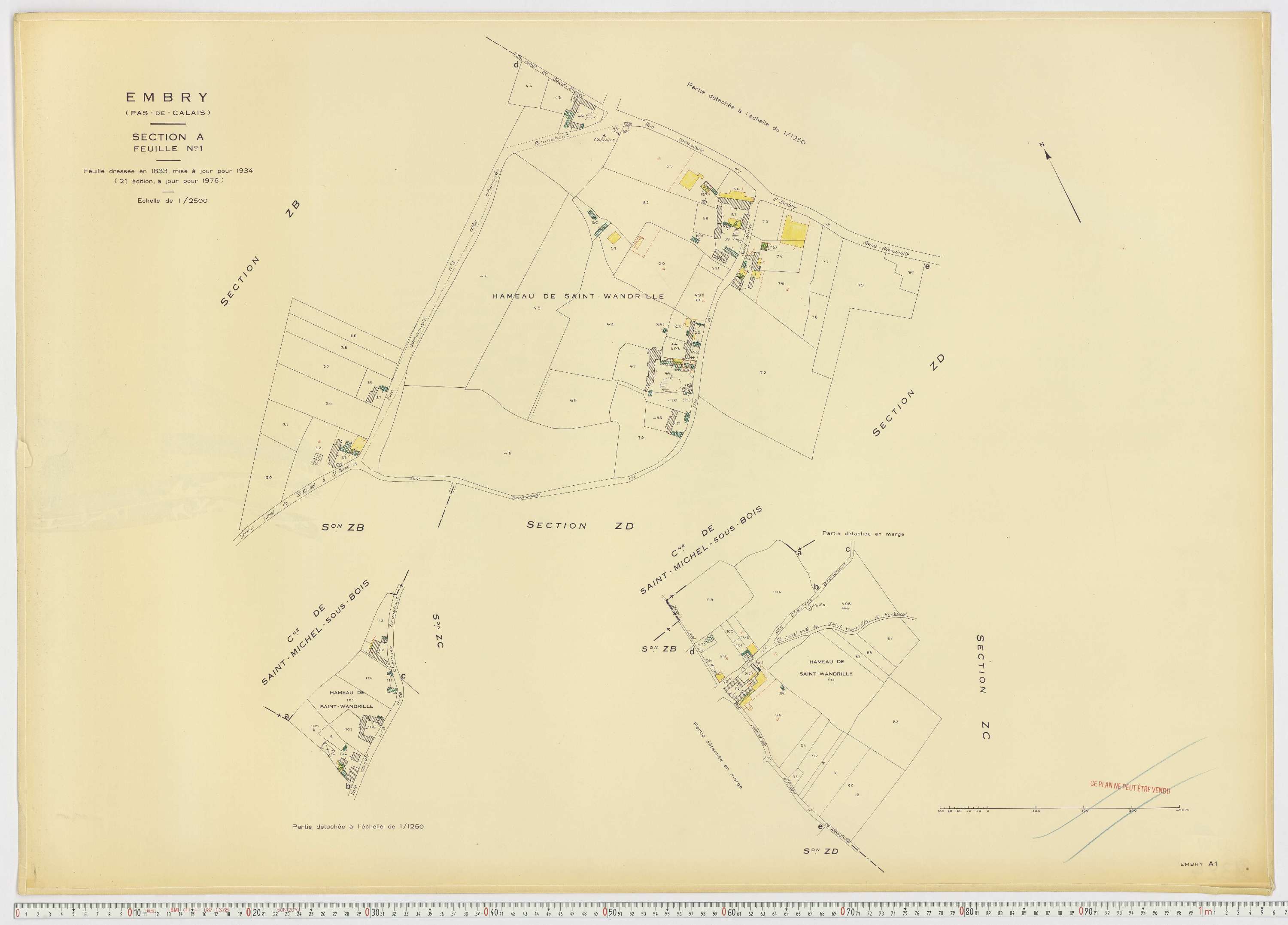 Embry - Section A, feuille 1.
