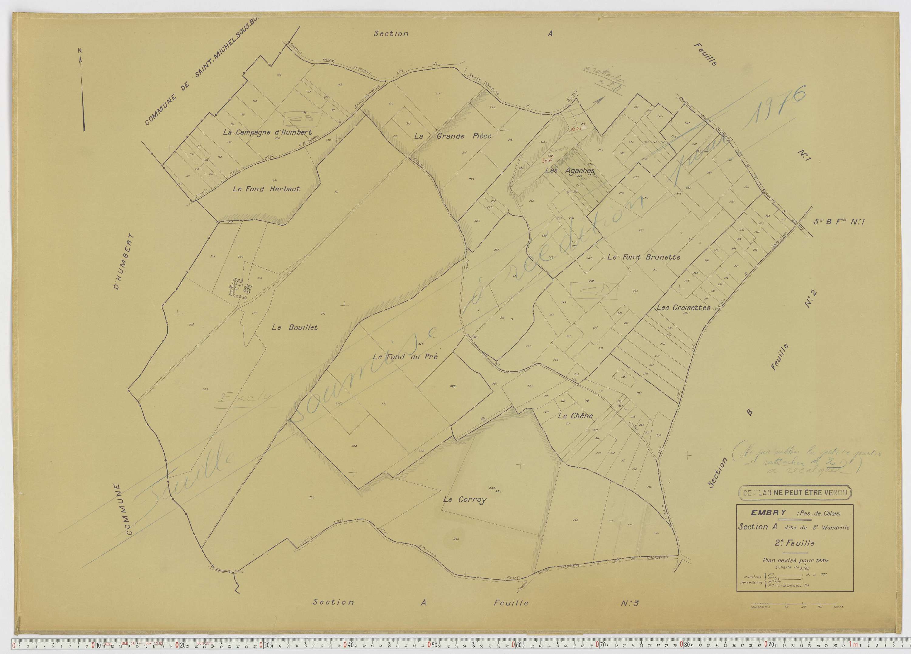 Embry - Section A, feuille 2.
