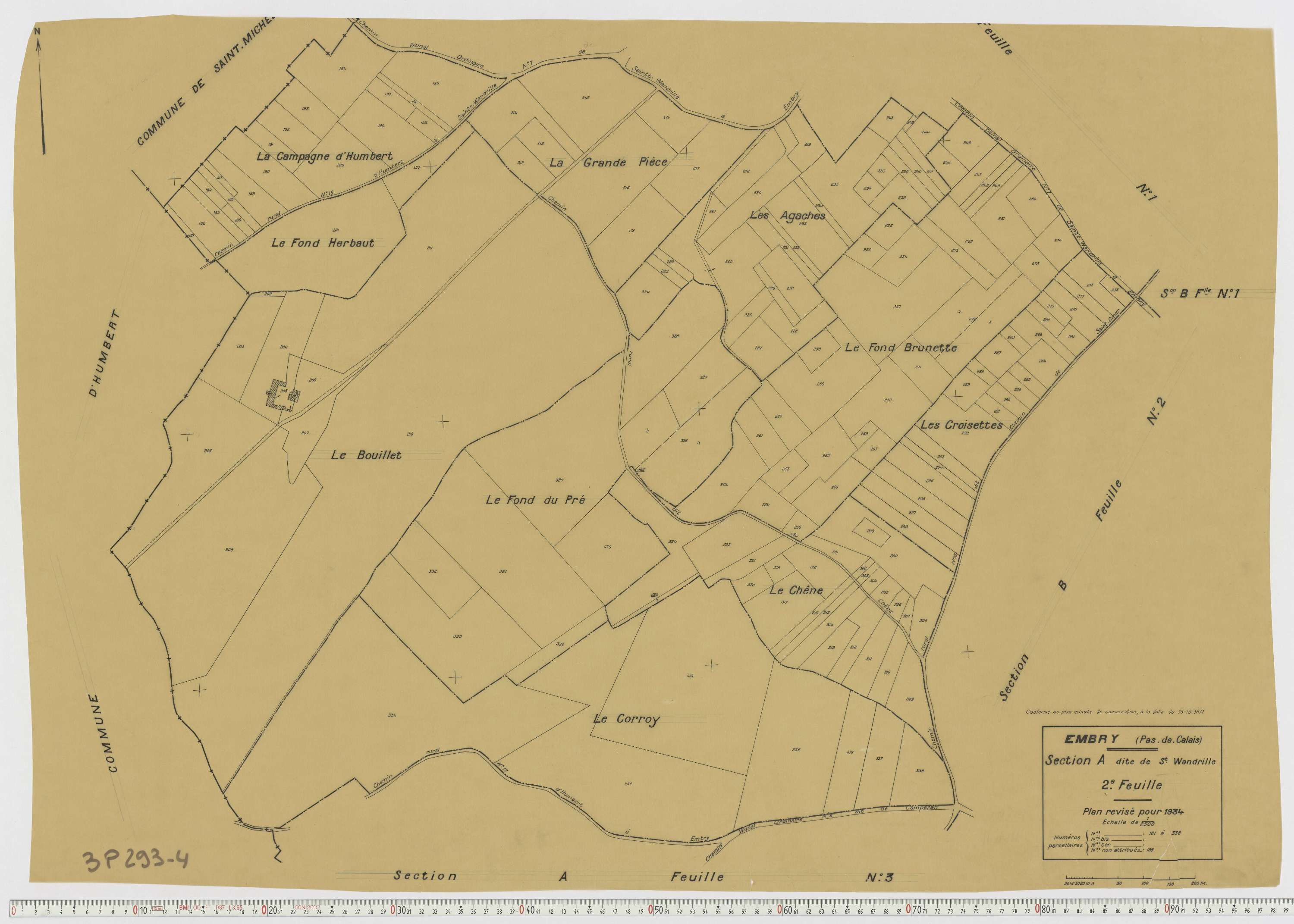 Embry - Section A, feuille 2.