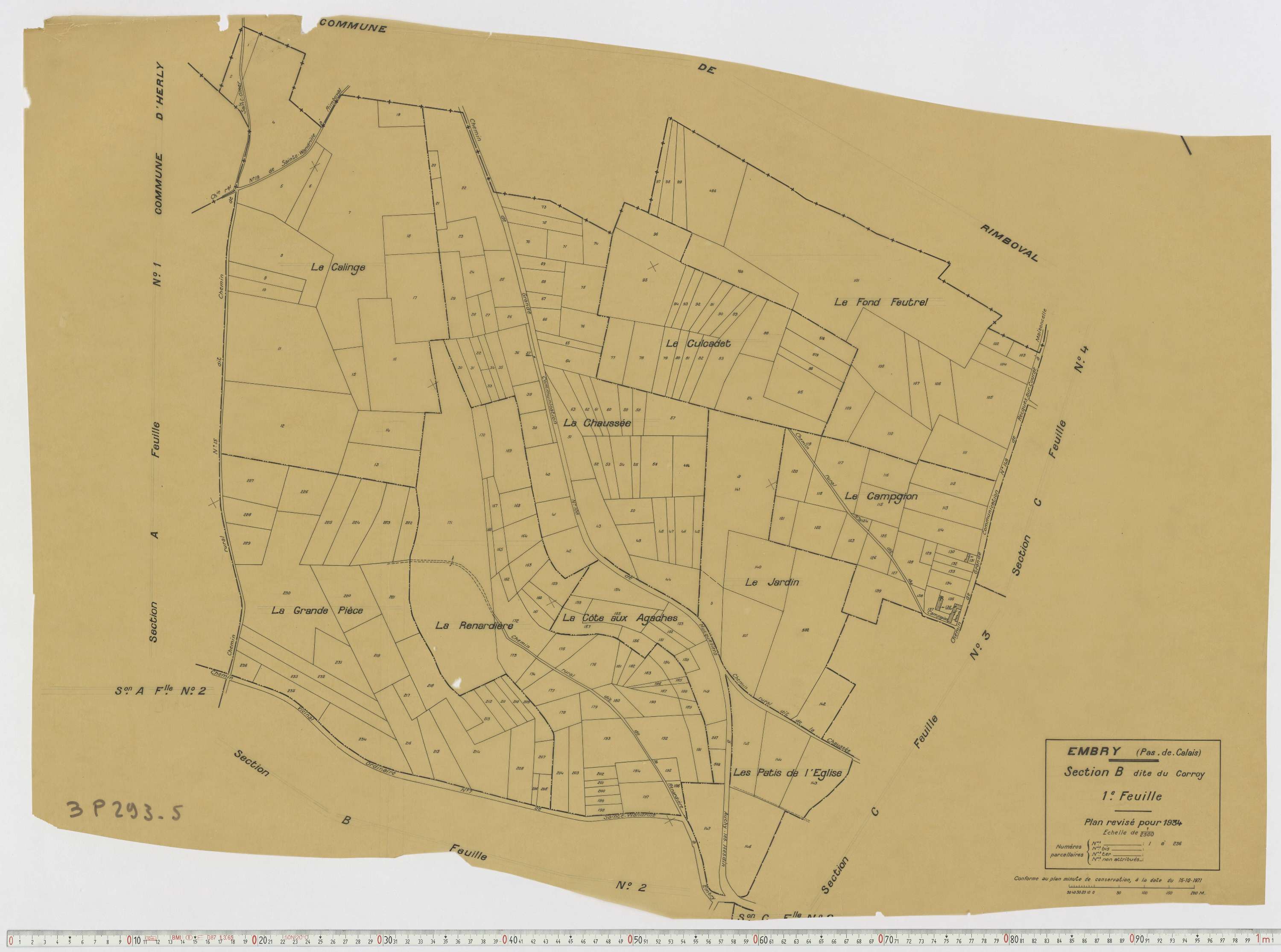 Embry - Section B, feuille 1.