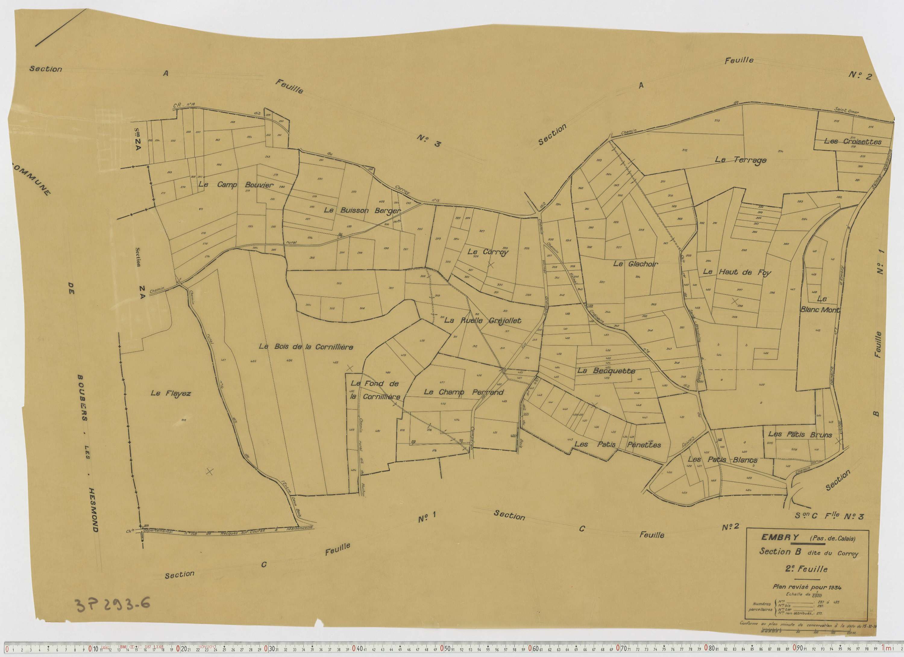 Embry - Section B, feuille 2.