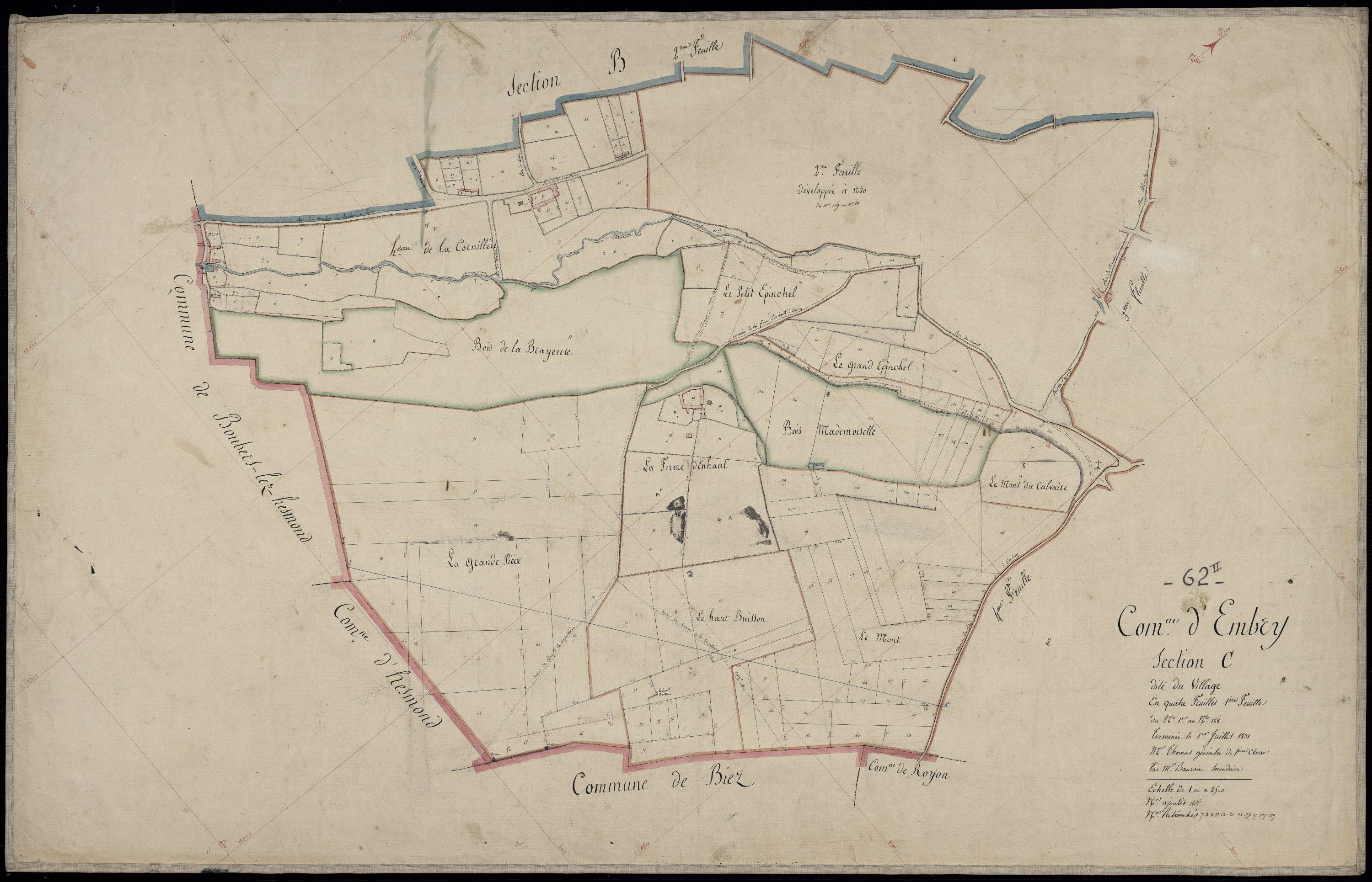 Embry - Section C, 1re feuille