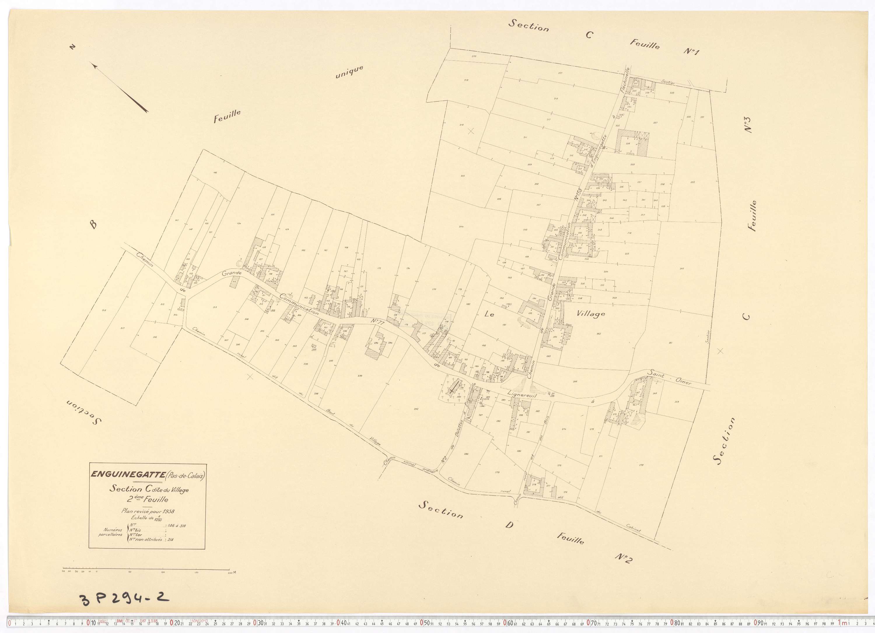 Enguinegatte - Section C, feuille 2.