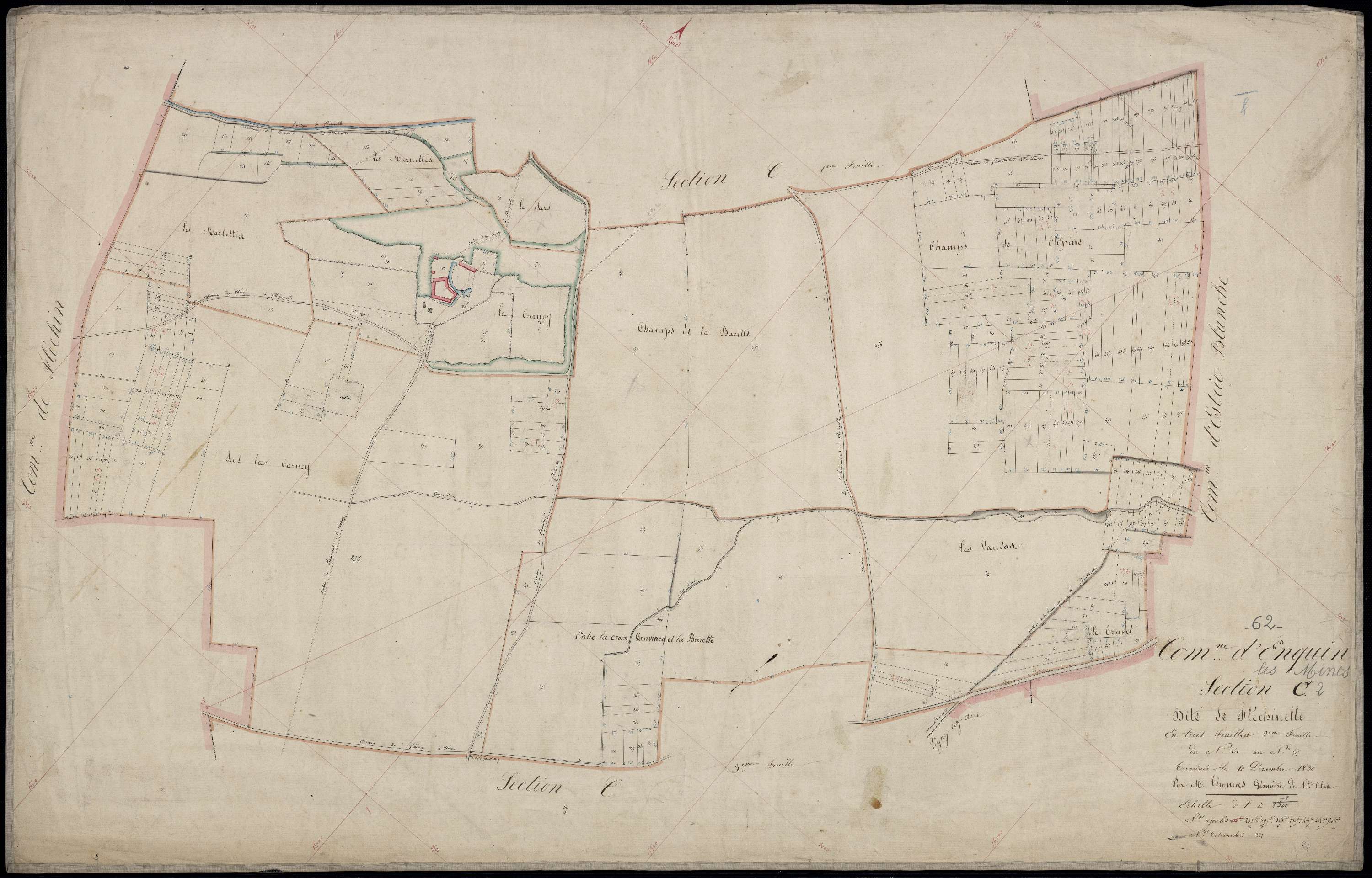 Enquin-les-Mines - Section C, 2e feuille