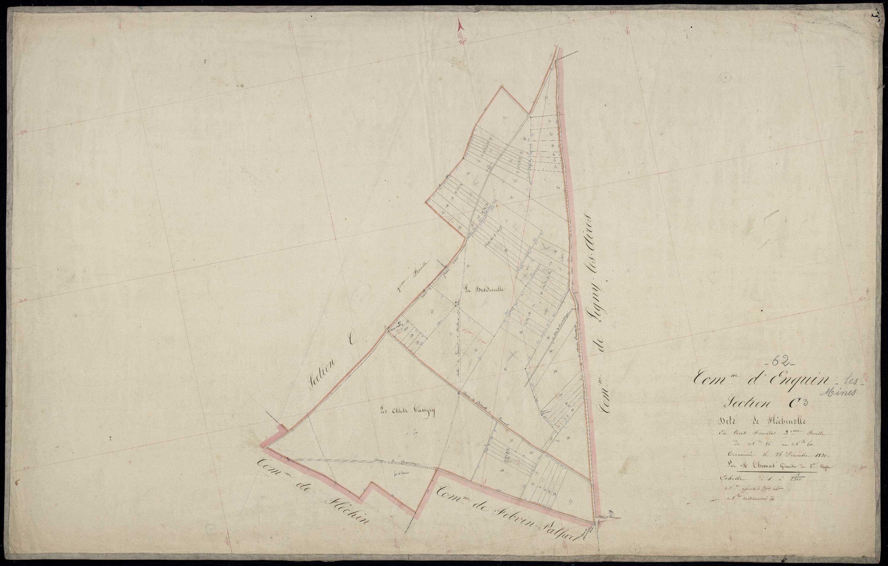 Enquin-les-Mines - Section C, 3e feuille