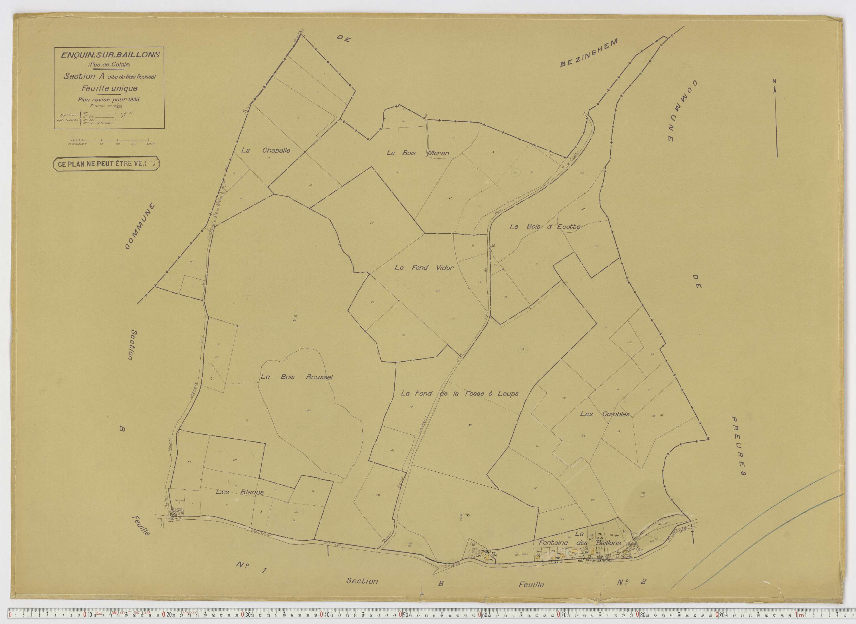 Enquin-sur-Baillons - Section A.