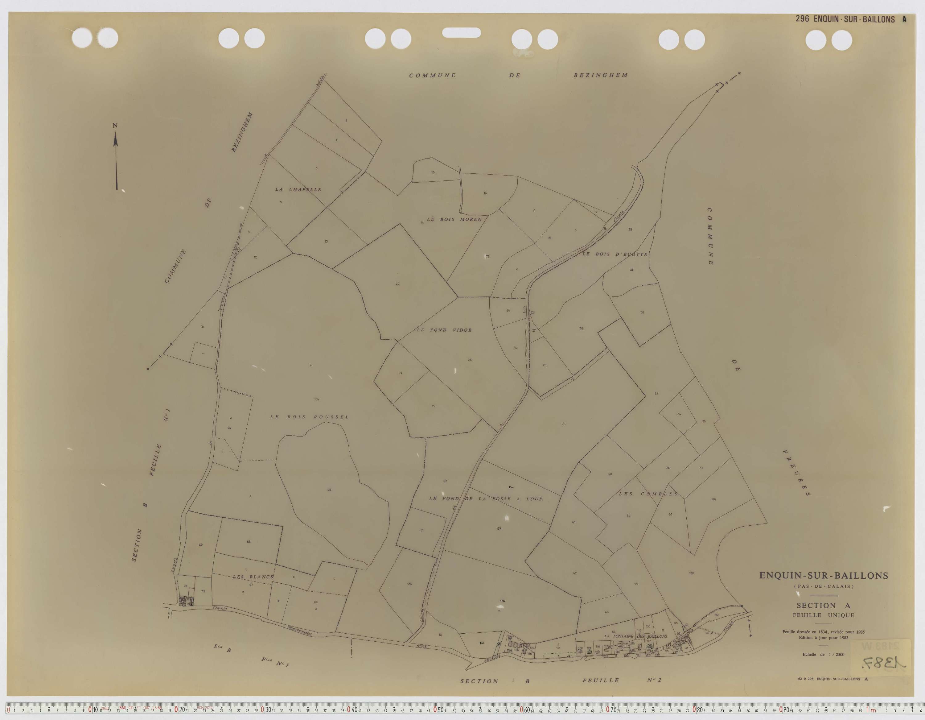 Enquin-sur-Baillons - Section A.