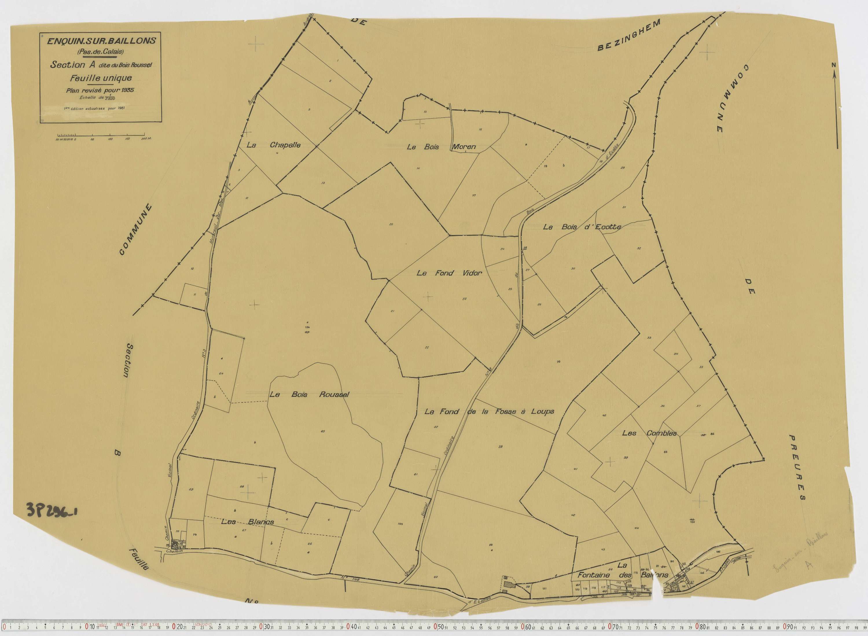 Enquin-sur-Baillons - Section A.