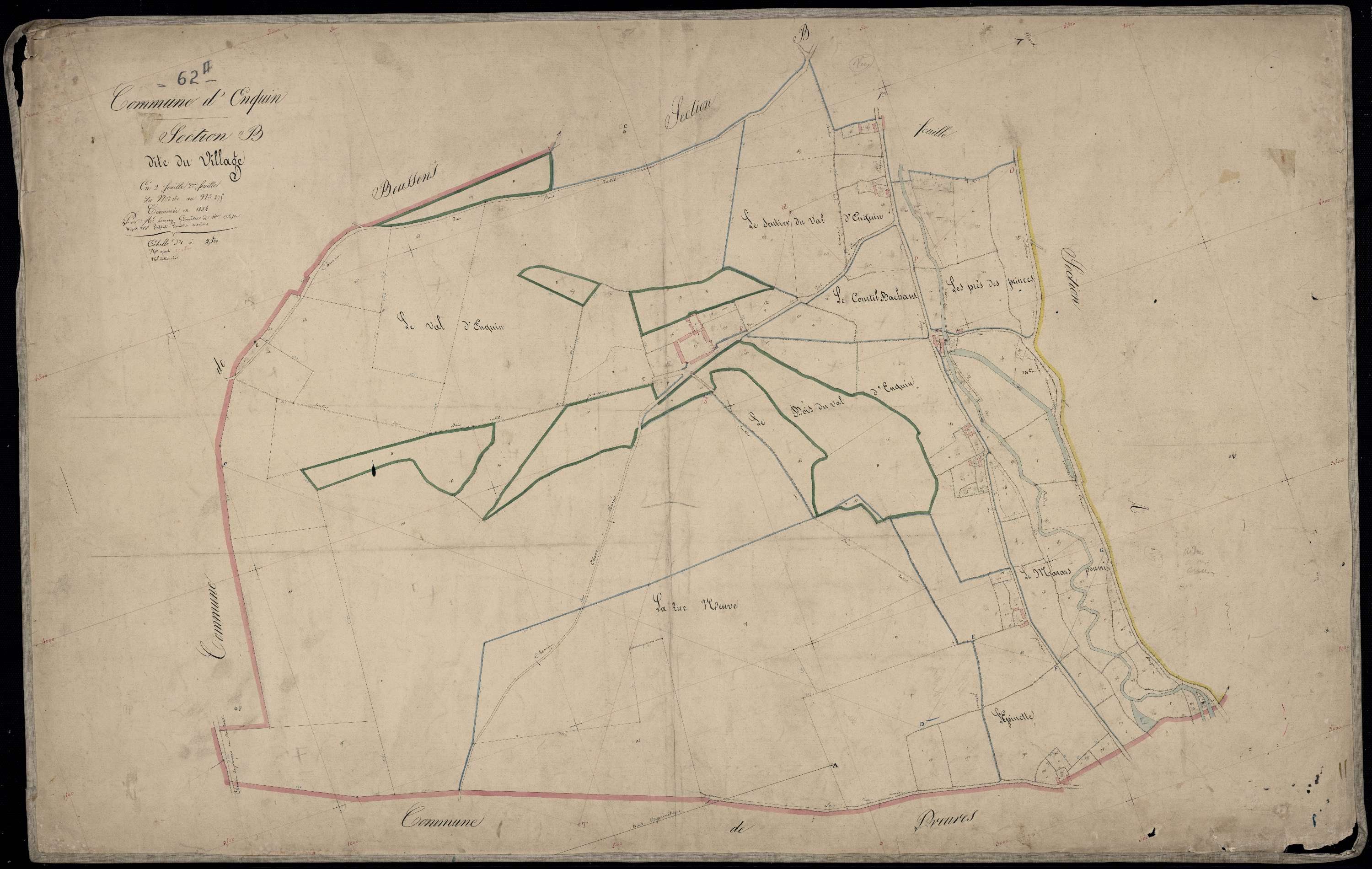 Enquin-sur-Baillons - Section B, 2e feuille