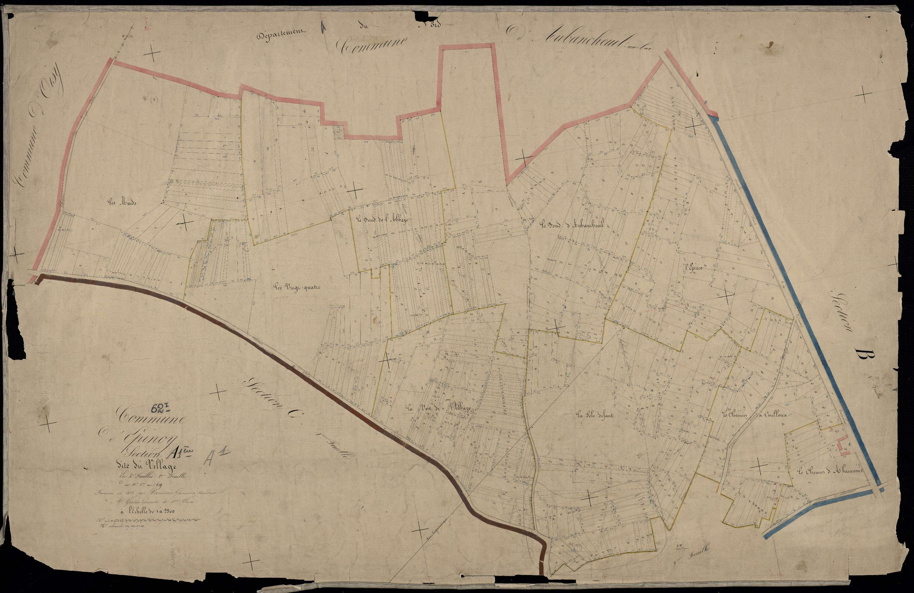 Épinoy - Section A, 1re feuille