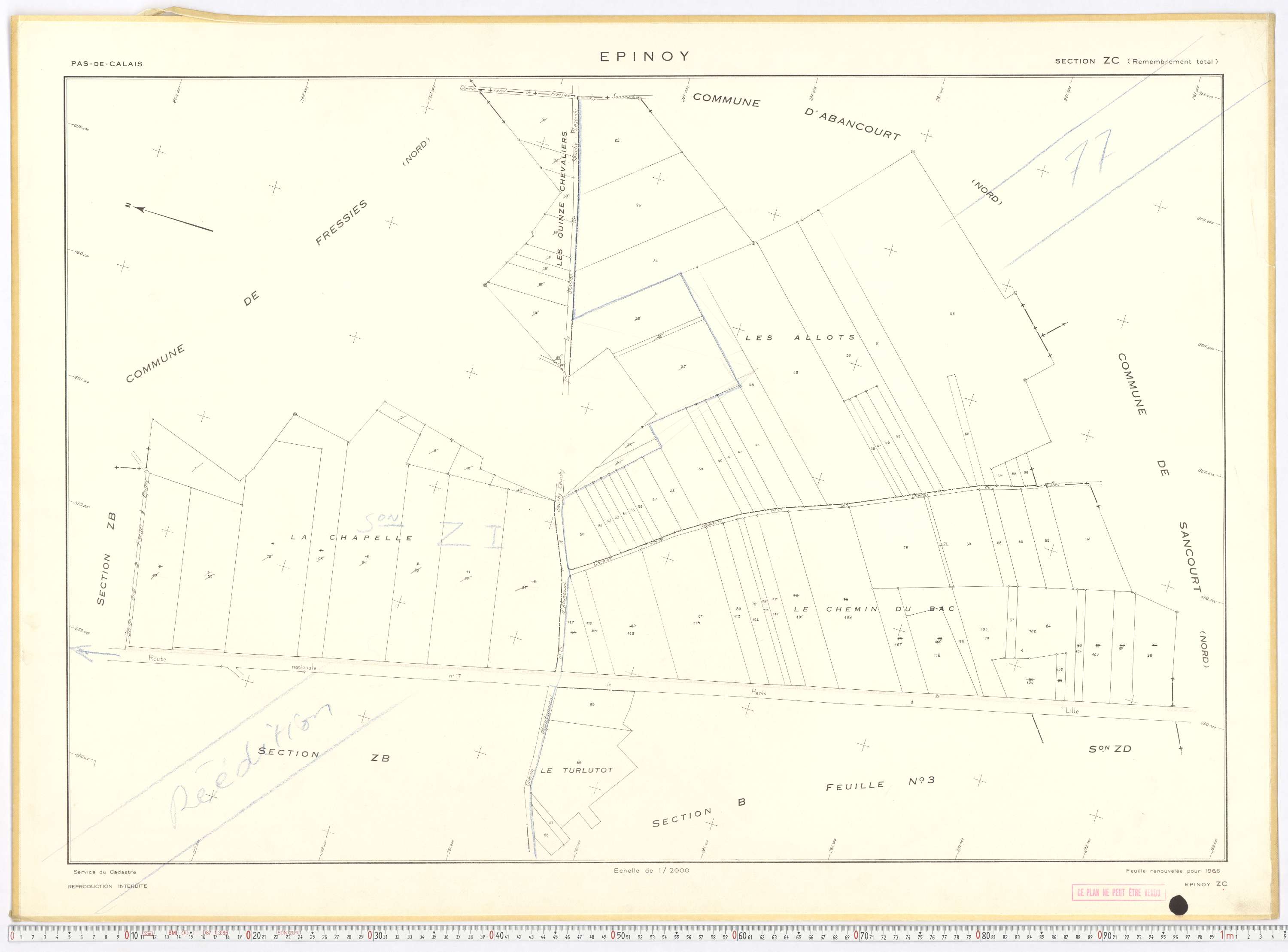 Épinoy - Section ZC.