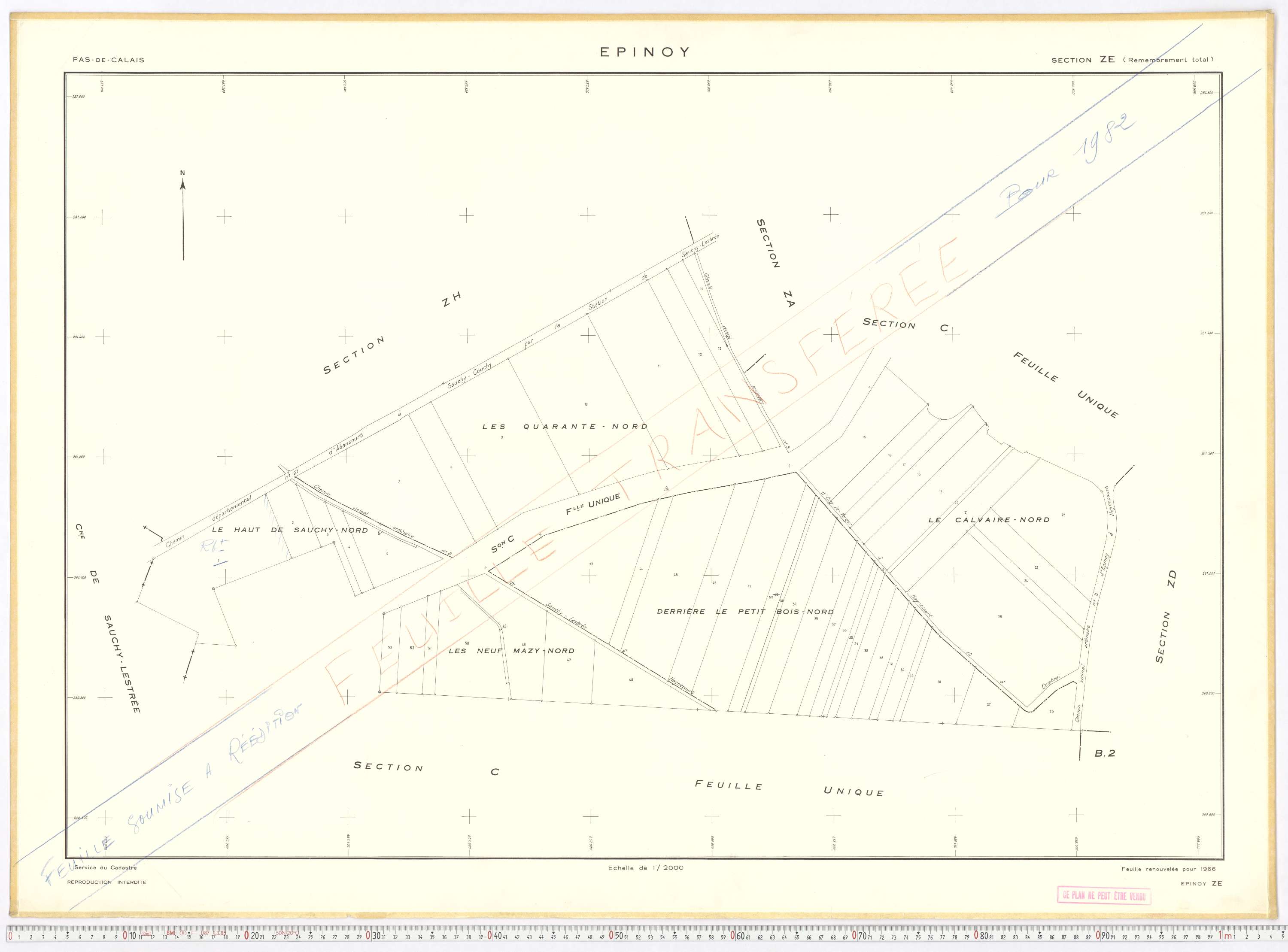 Épinoy - Section ZE.