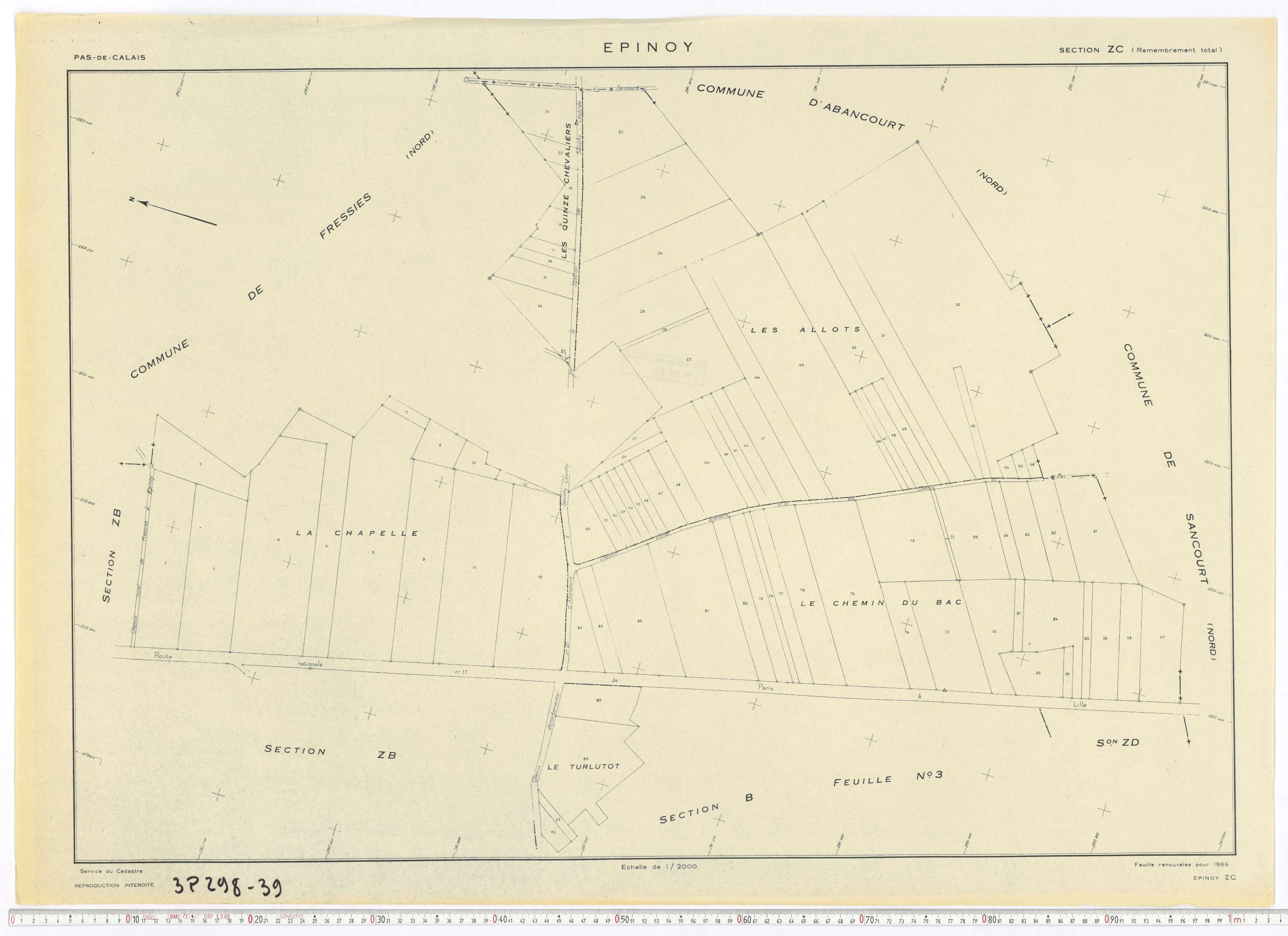Épinoy - Section ZC.