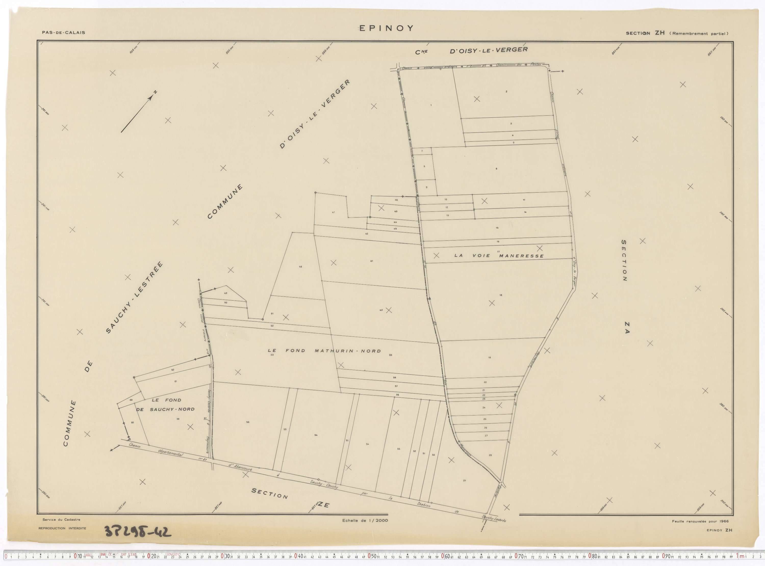 Épinoy - Section ZH.