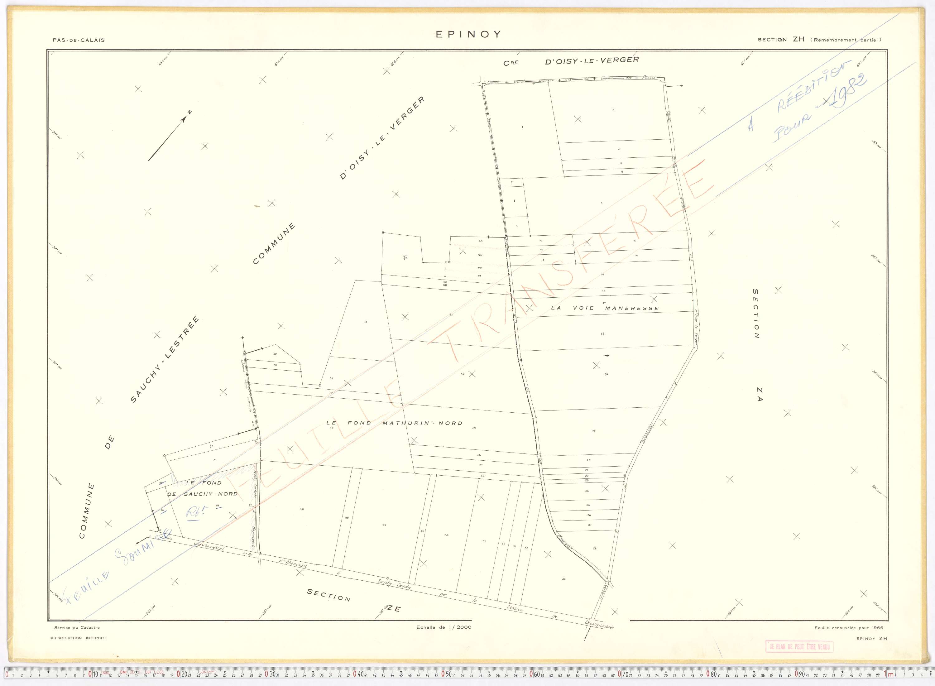 Épinoy - Section ZH.